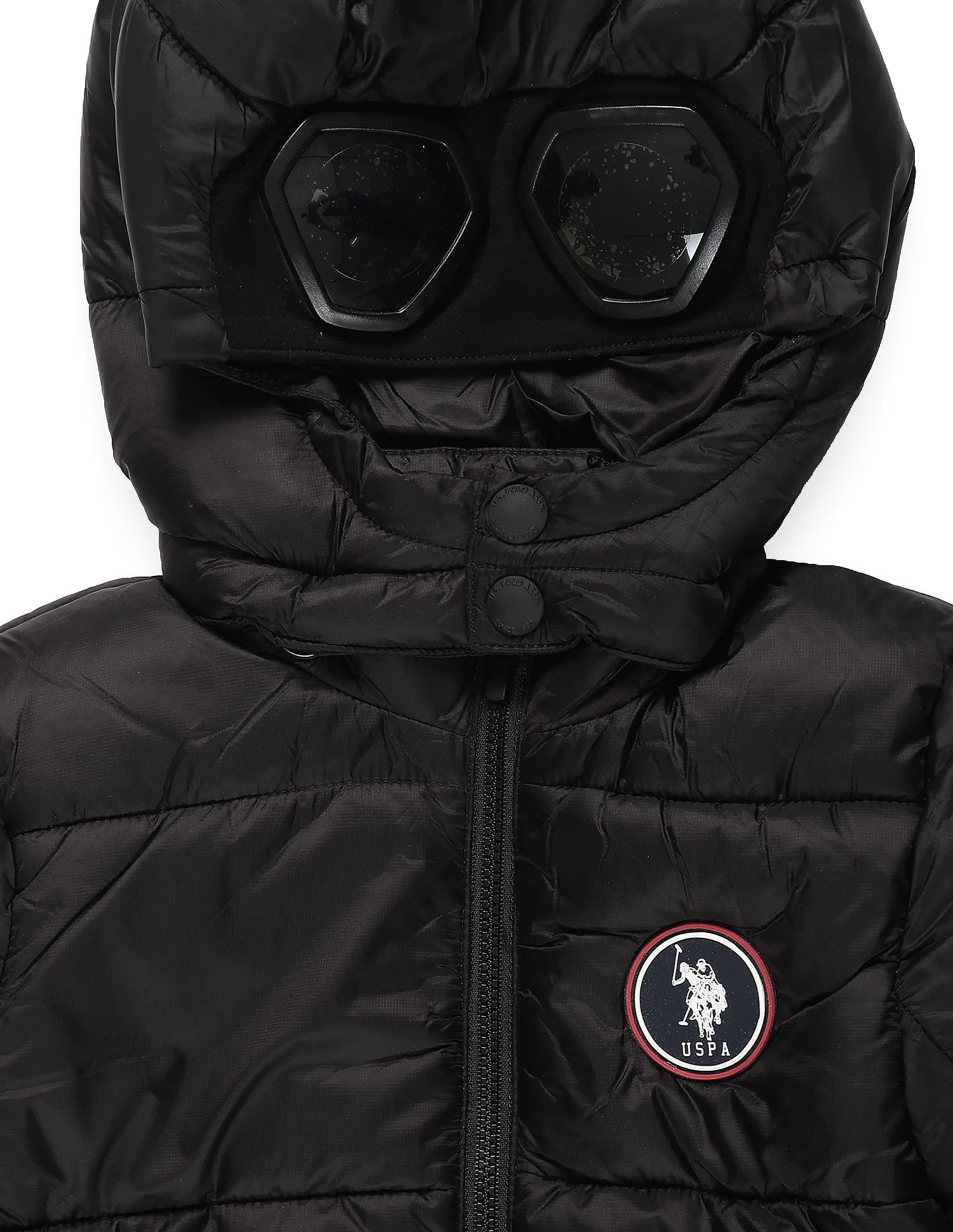 Boys Sunglasses Hood Puffer Jacket - Image 3