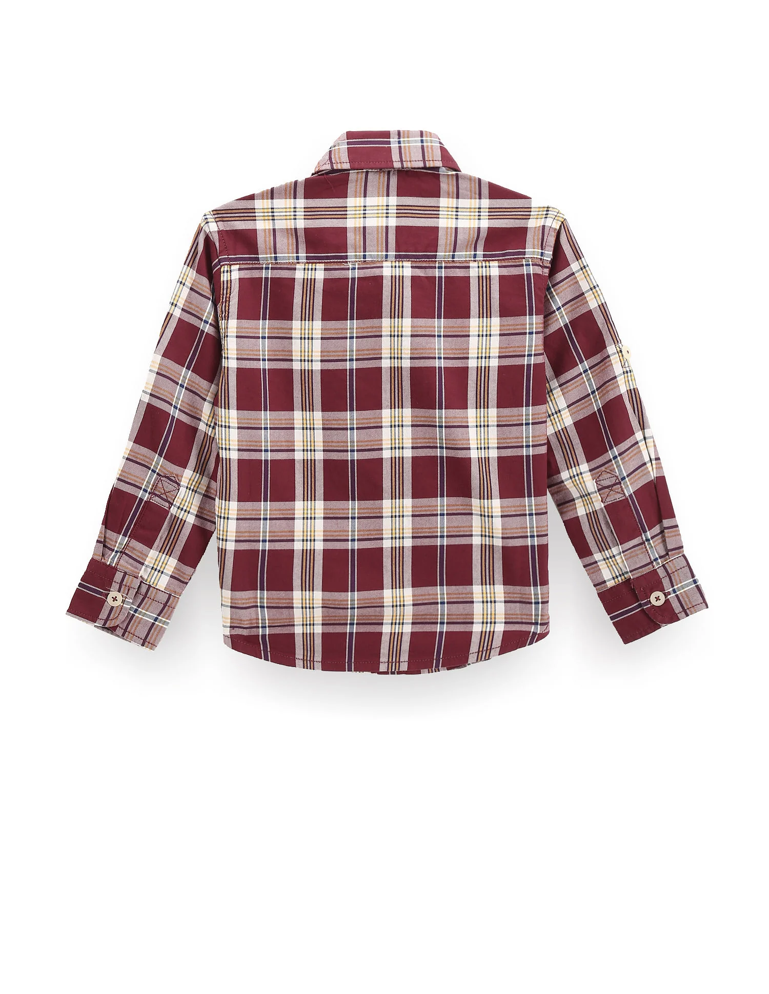Boys Tartan Check Cotton Shirt - Image 2