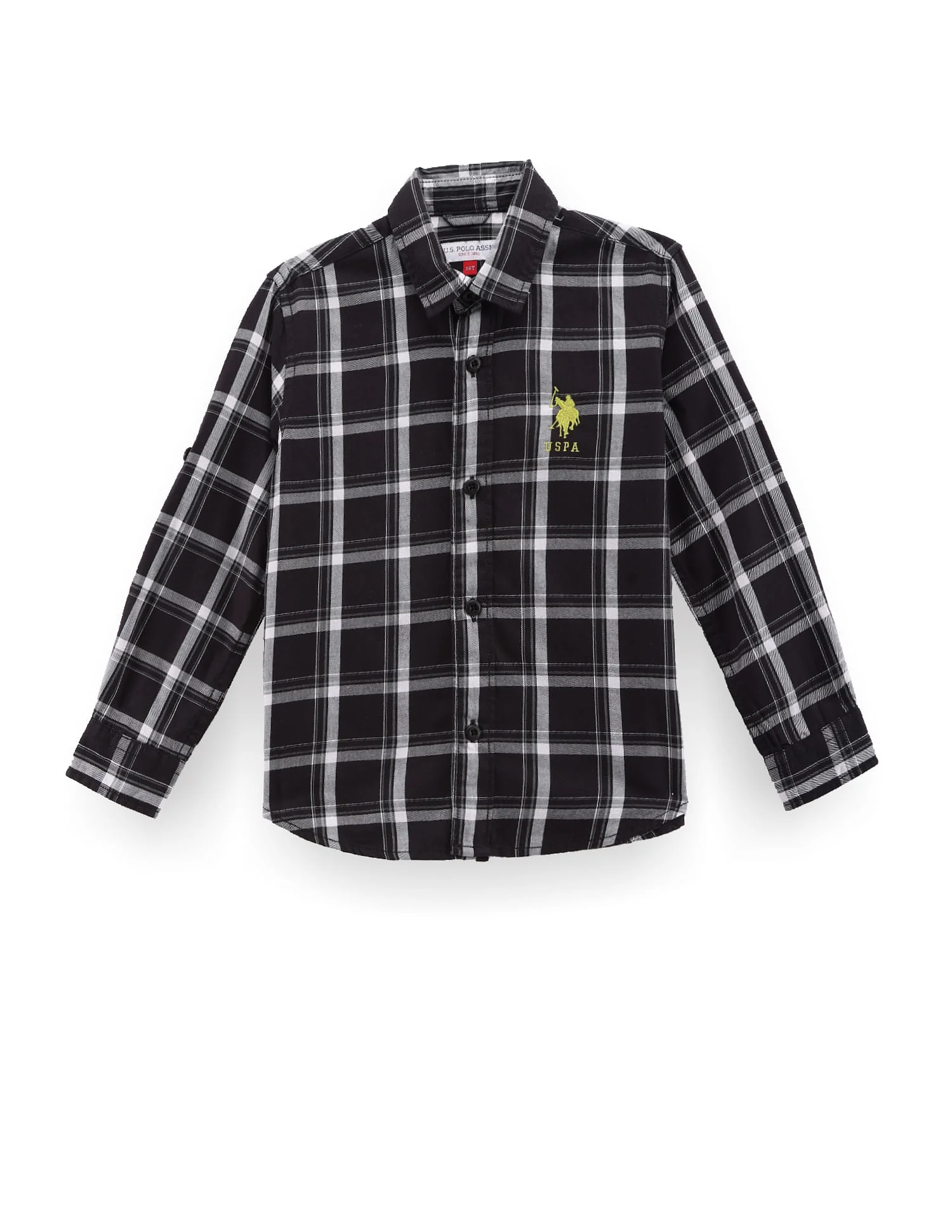 Boys Tartan Check Cotton Shirt