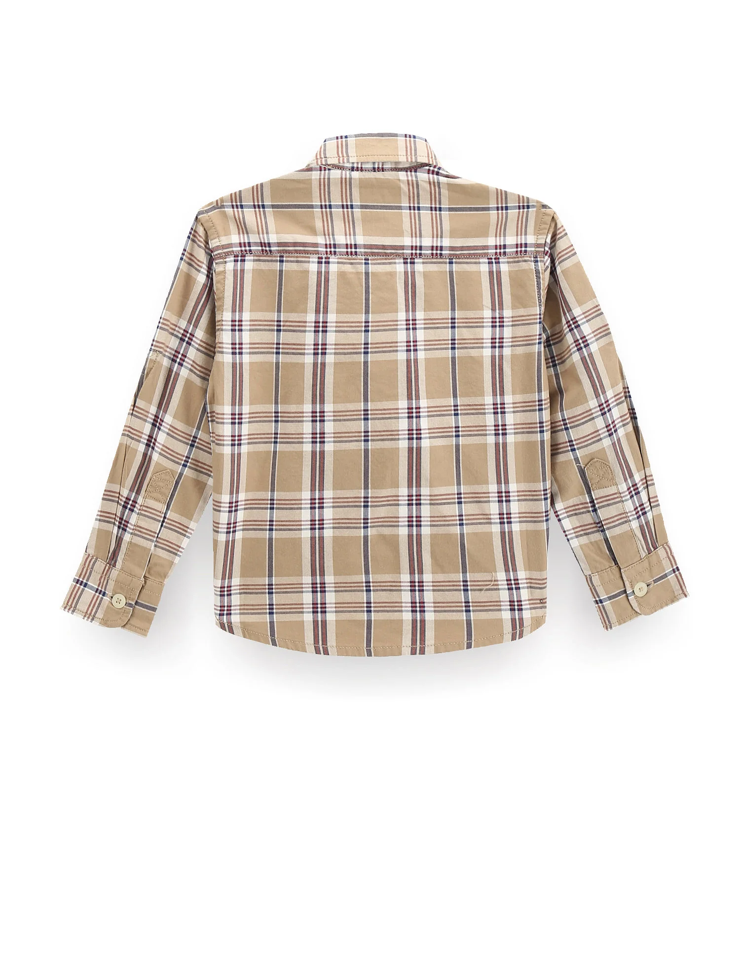 Boys Tartan Check Cotton Shirt - Image 2