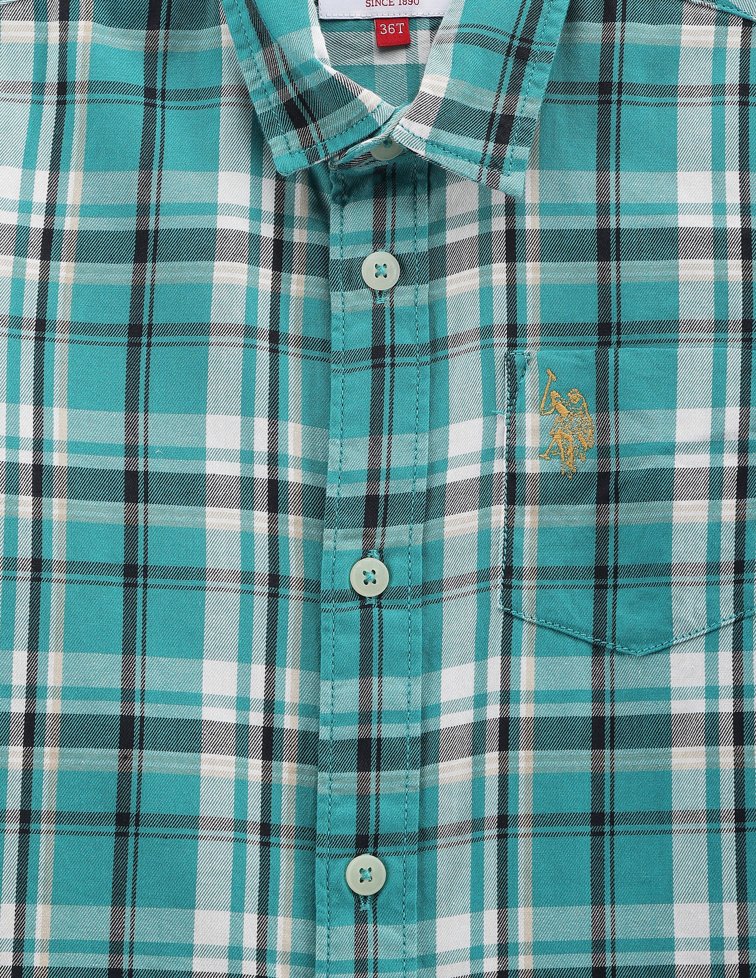 Boys Tartan Check Twill Shirt - Image 3
