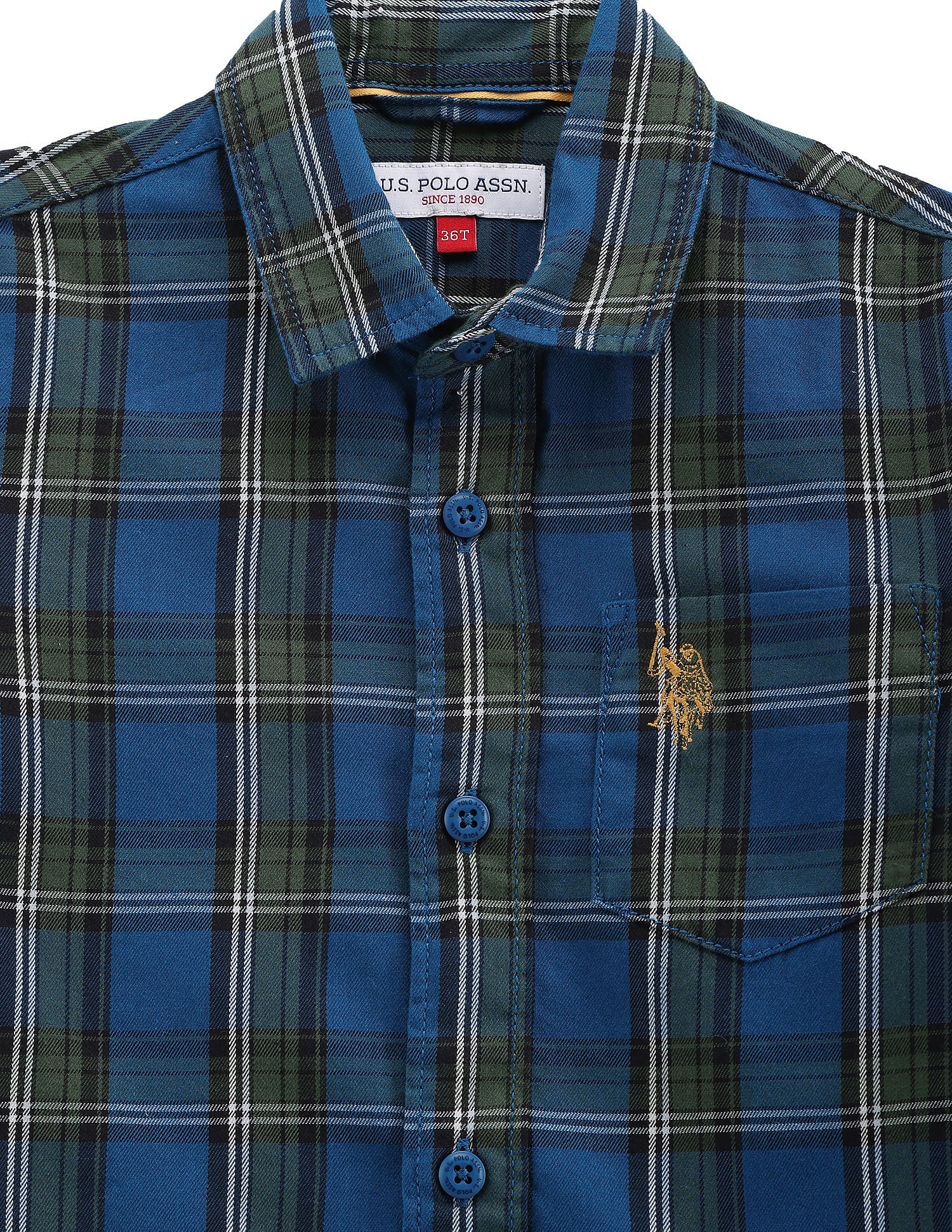 Boys Tartan Check Twill Shirt - Image 3