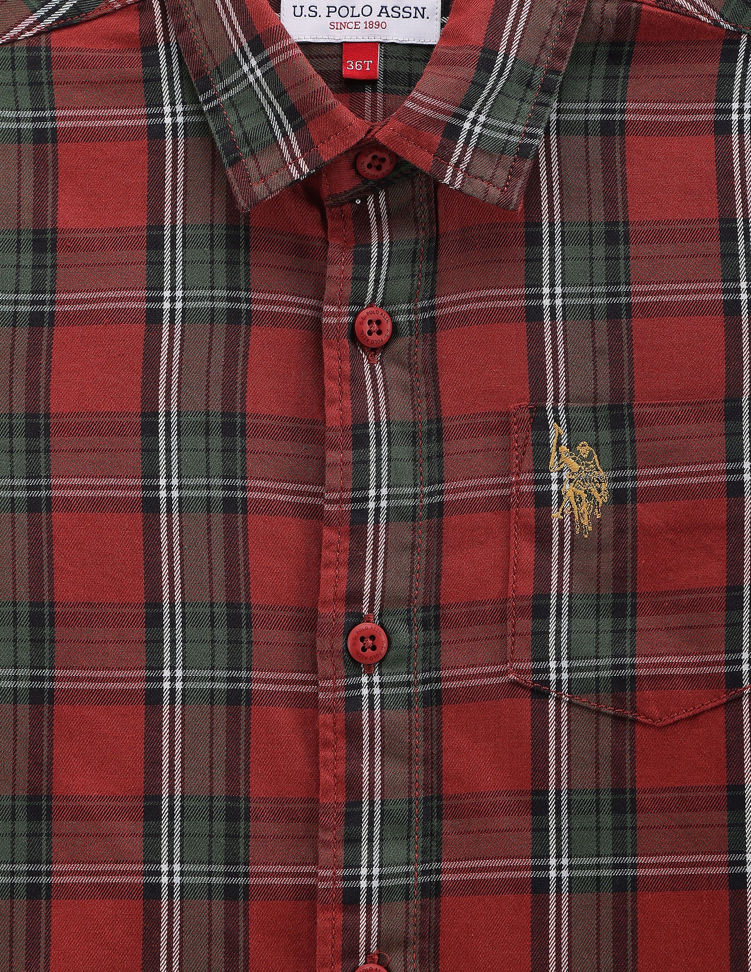 Boys Tartan Check Twill Shirt - Image 3