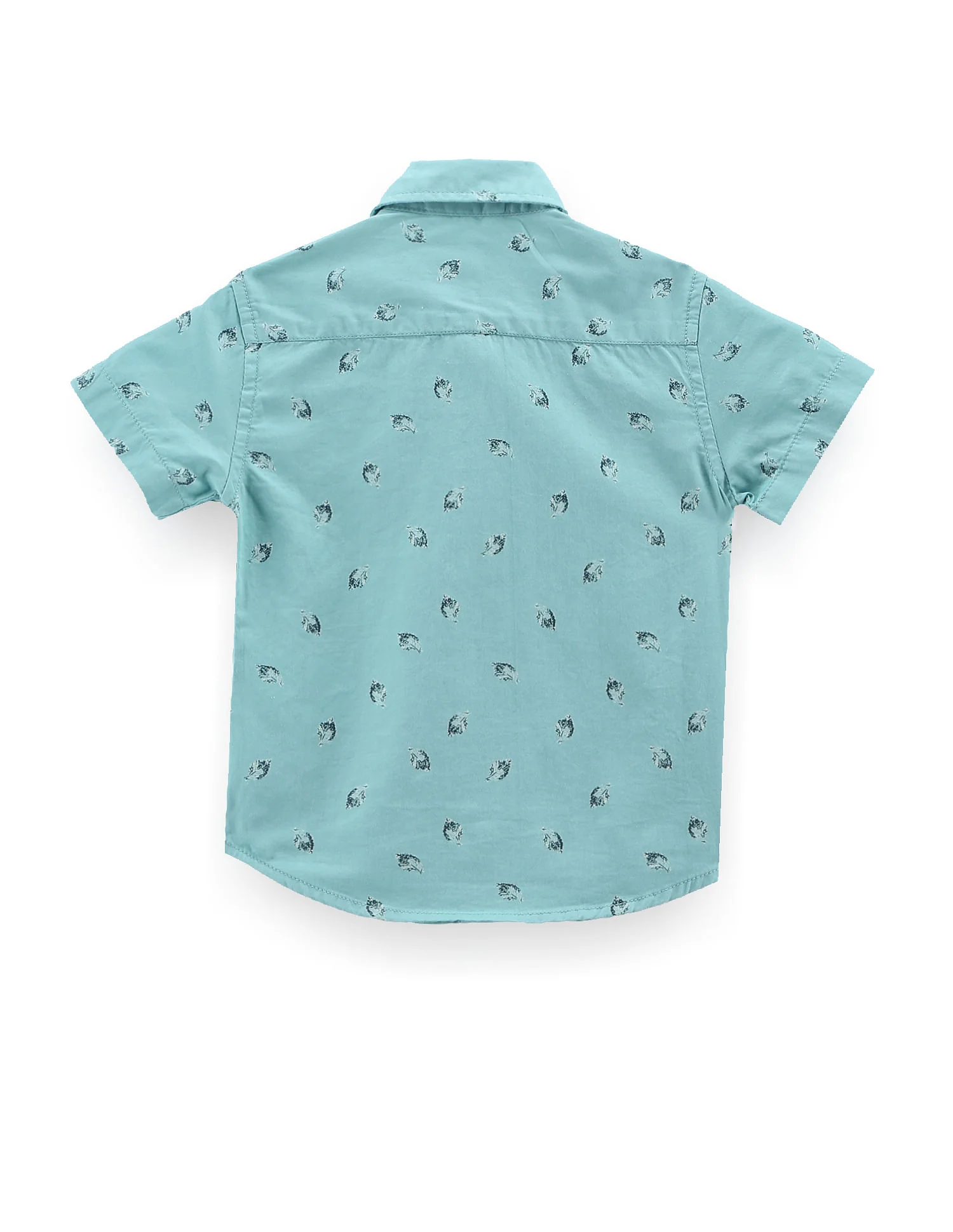 Boys Tropical Print Twill Shirt - Image 2