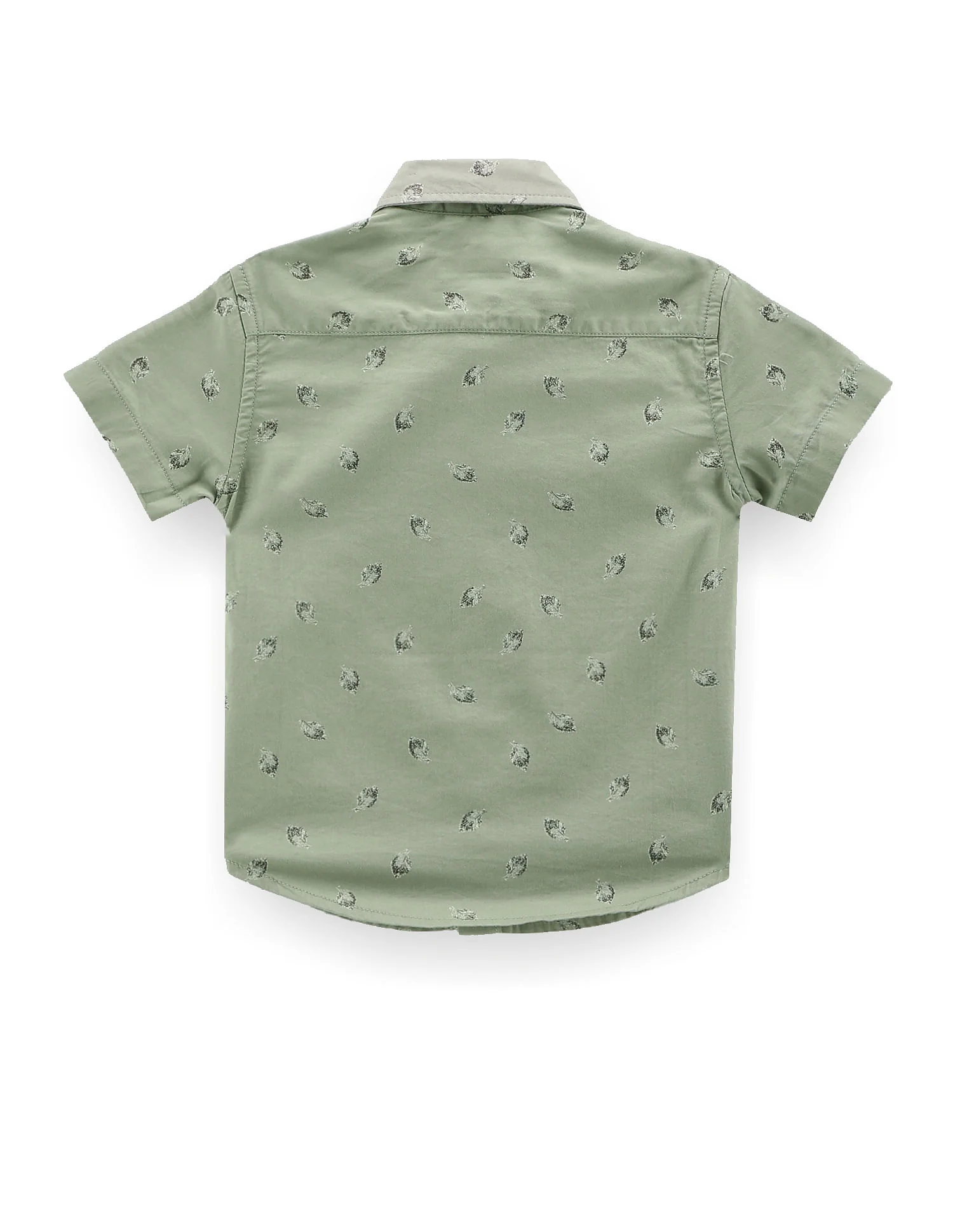 Boys Tropical Print Twill Shirt - Image 2