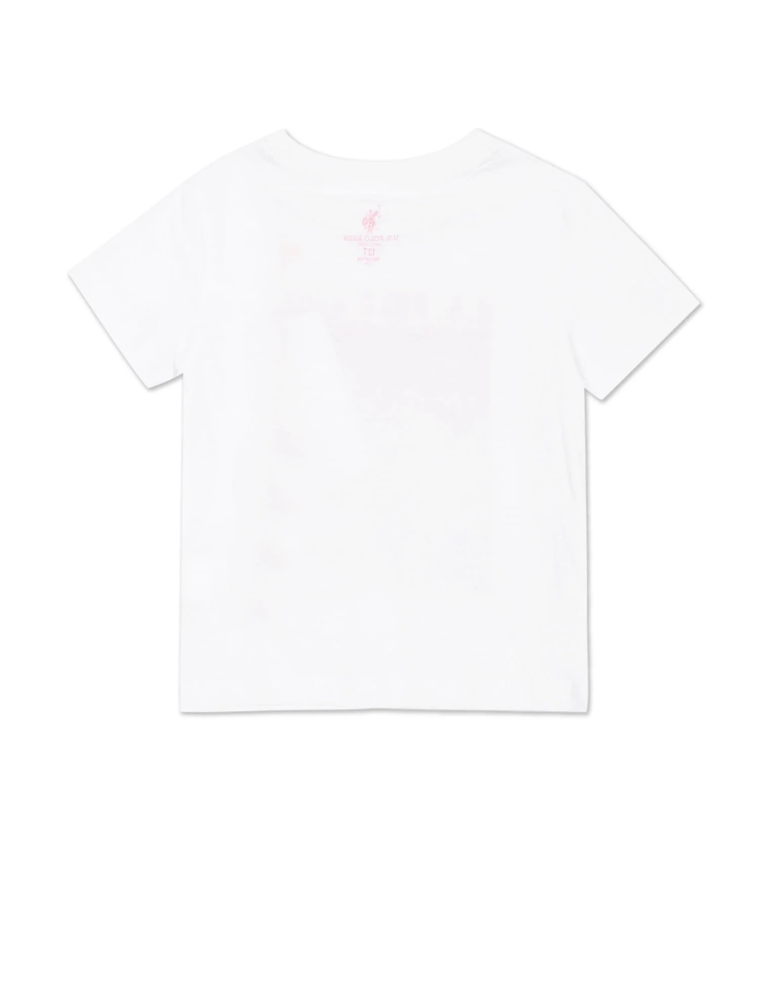 Boys White Crew Neck Brand Print T-Shirt - Image 2