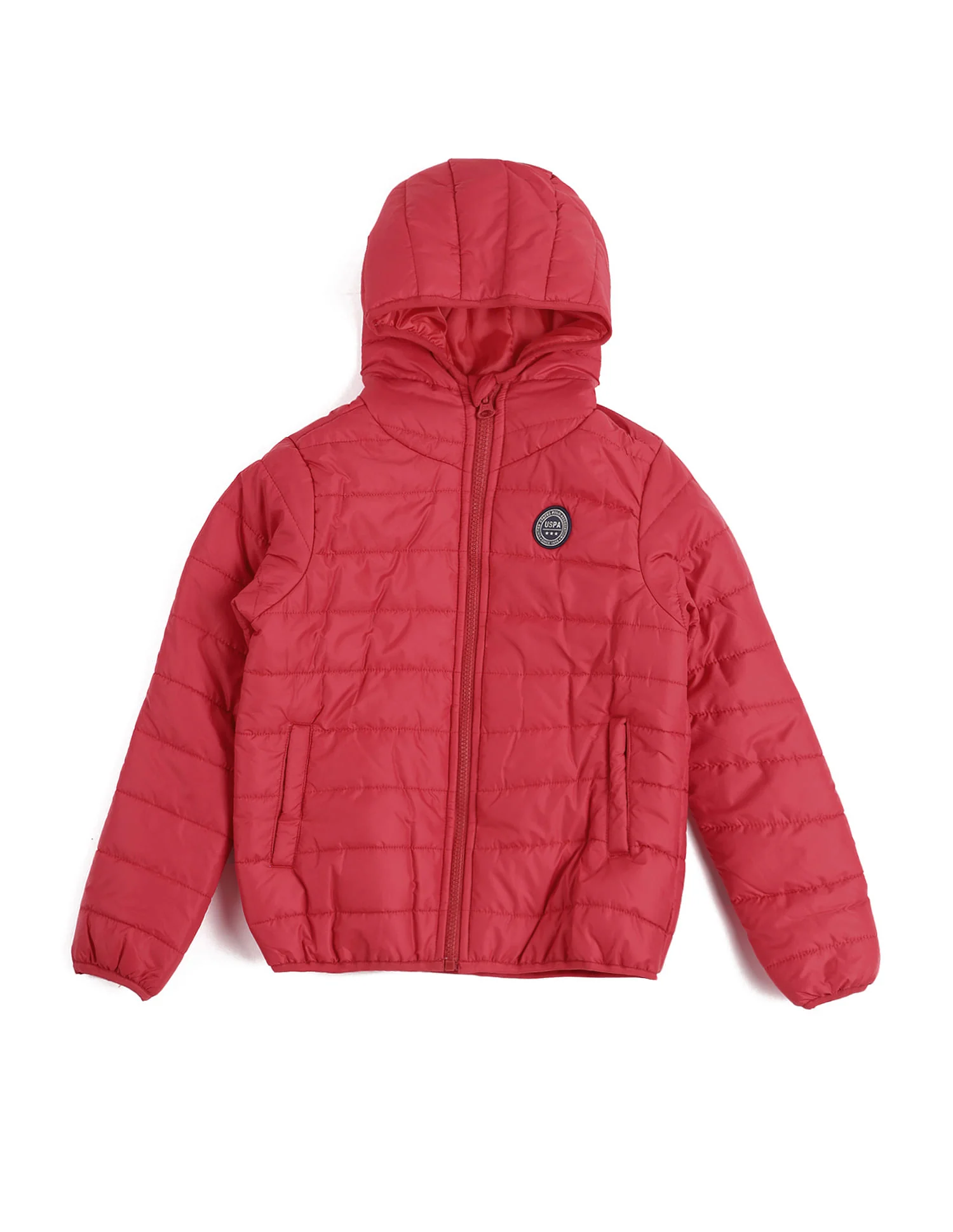 Boys Solid Hooded Jacket - Image 5