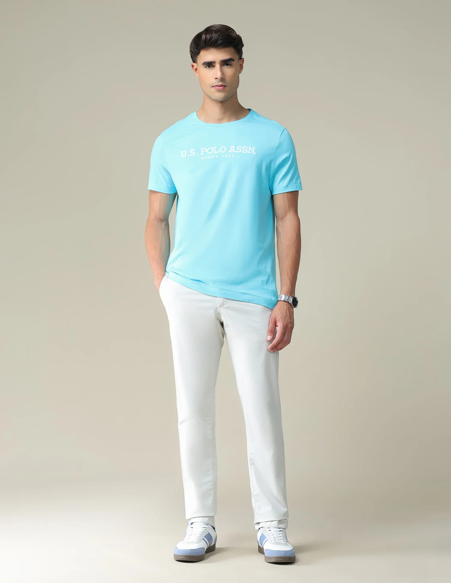 Brand Embroidered Cotton T-Shirt - Image 3