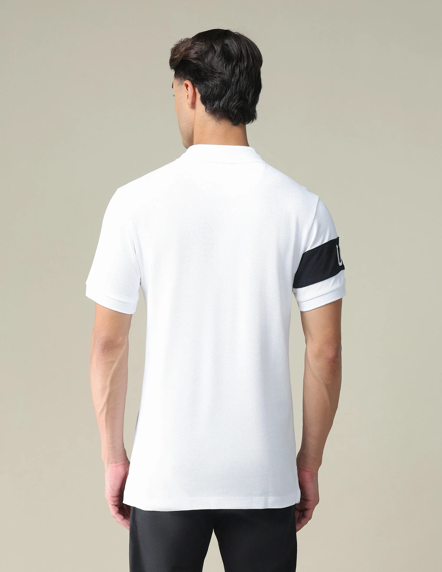 Brand Embroidered Pique Polo Shirt - Image 5