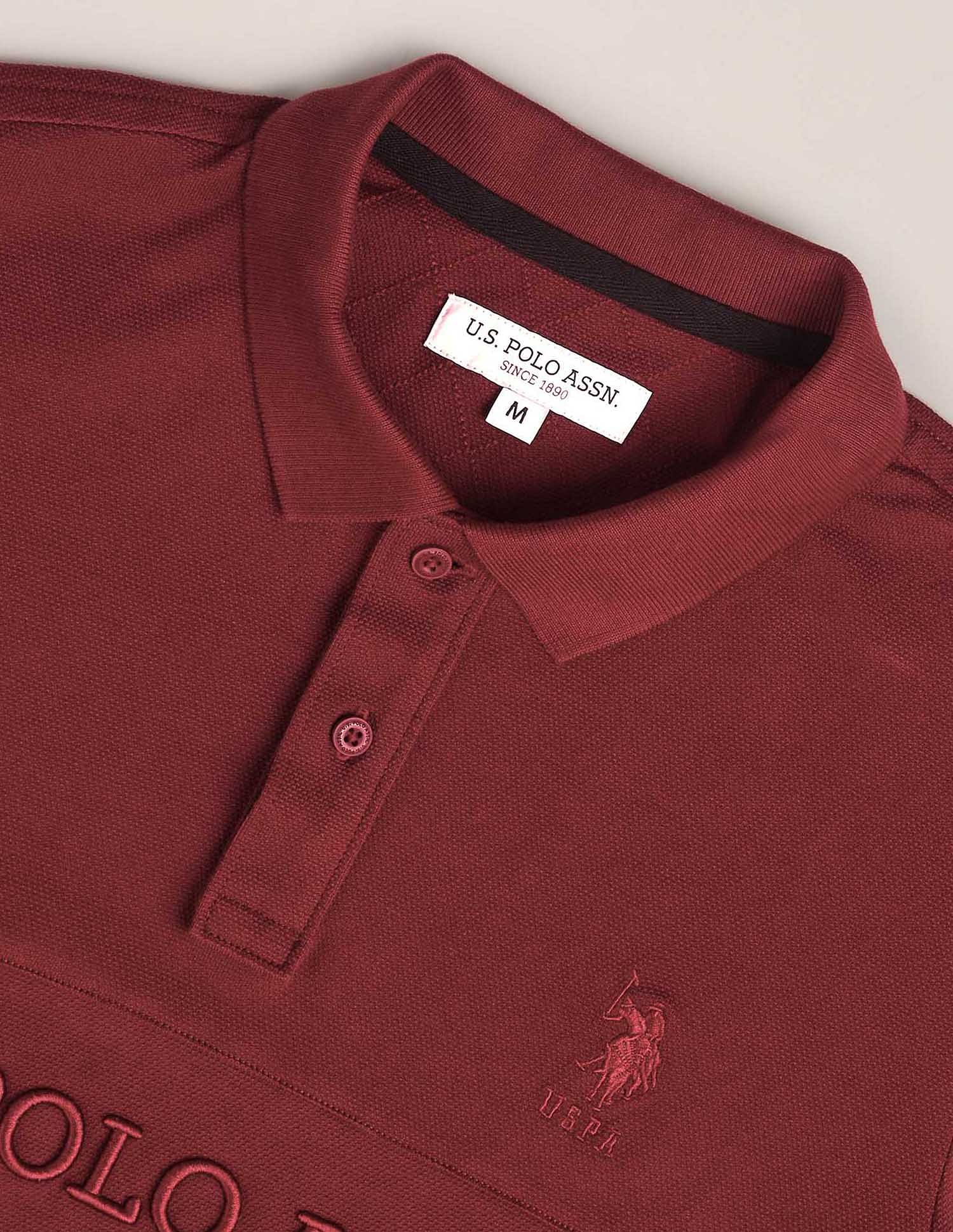Brand Embroidered Slim Polo Shirt - Image 2
