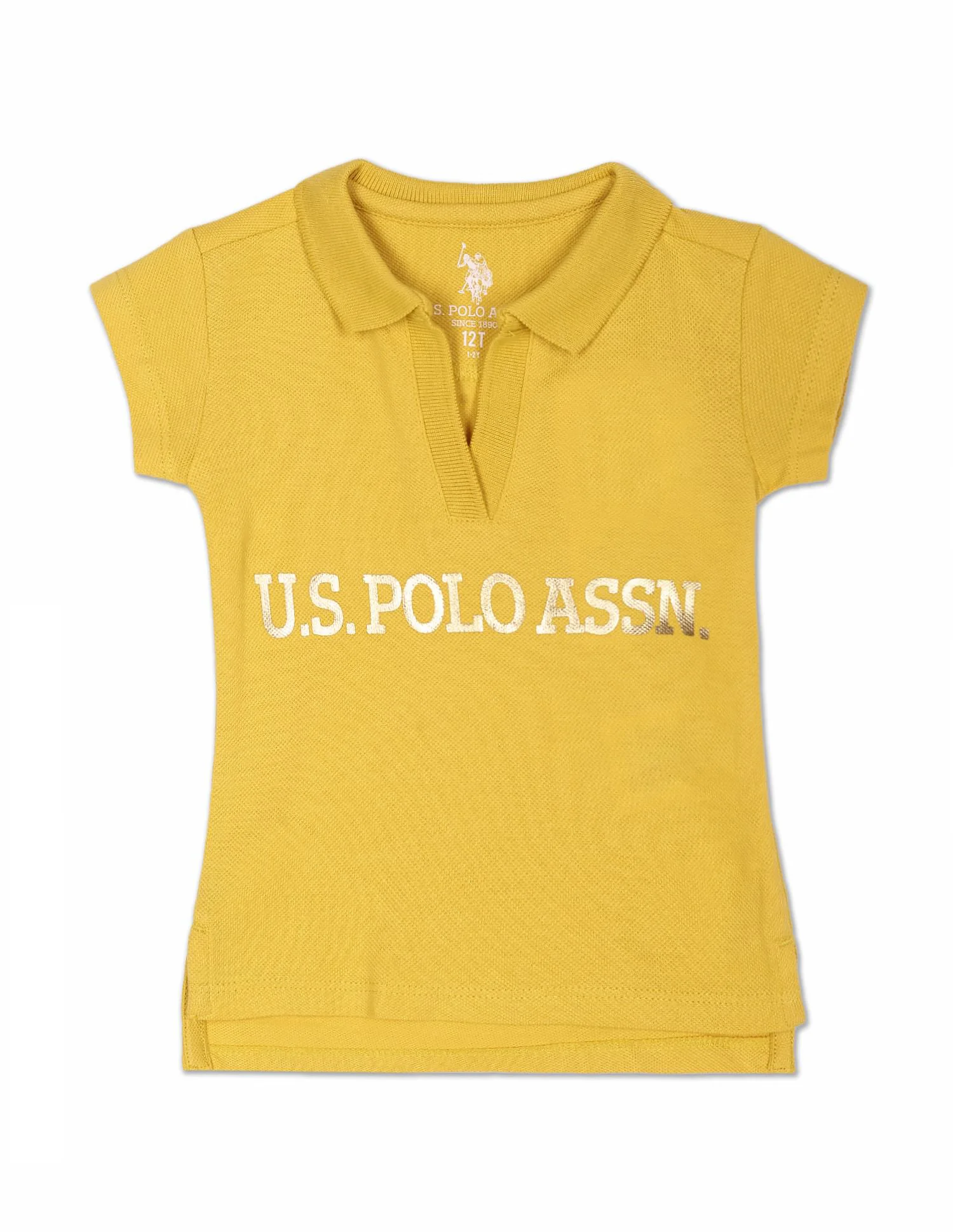 Brand Print Cotton Coordinate Polo Shirt