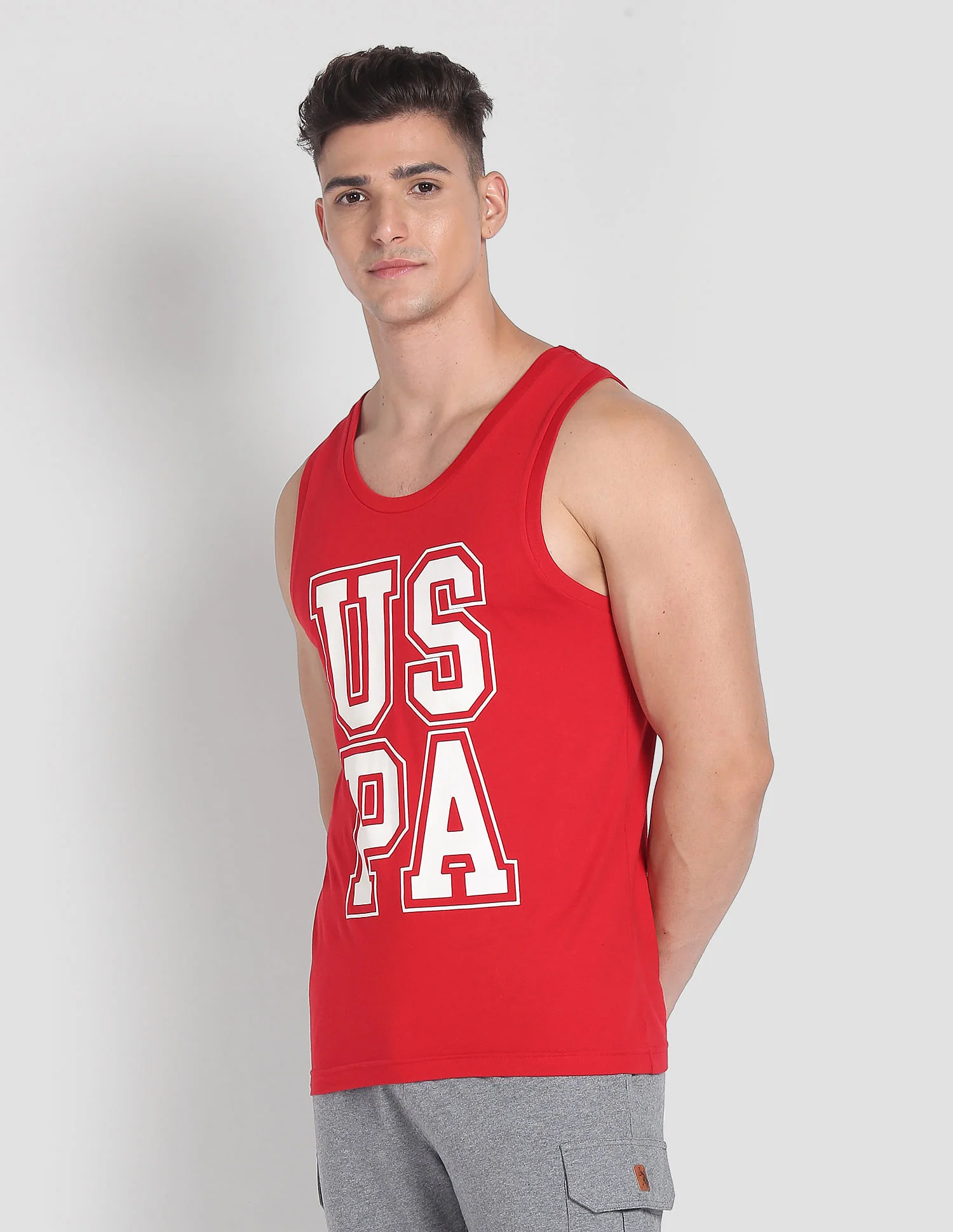Brand Print Cotton IYBD Vest - Pack Of 1 - Image 4