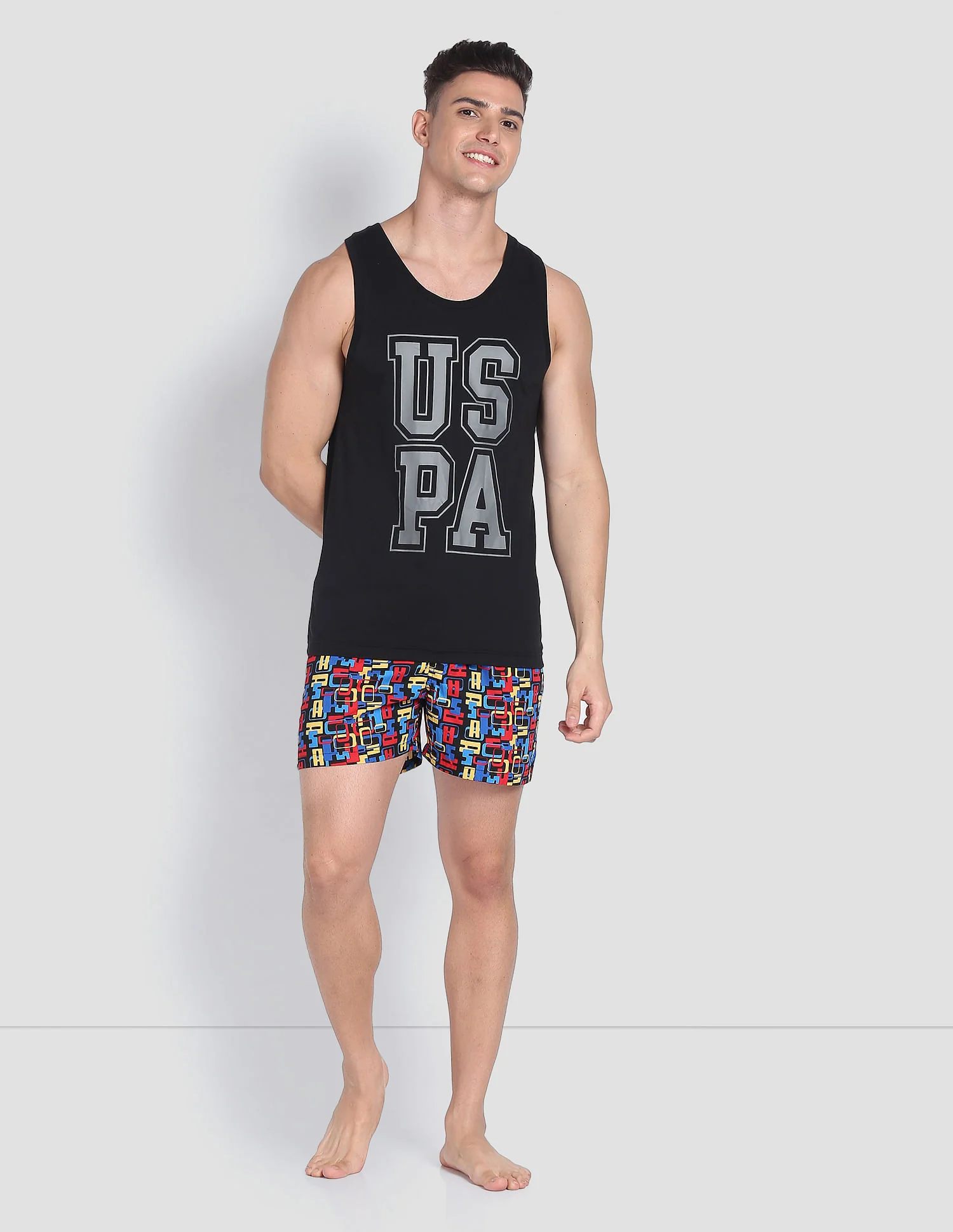 Brand Print Cotton IYBD Vest - Pack Of 1 - Image 3