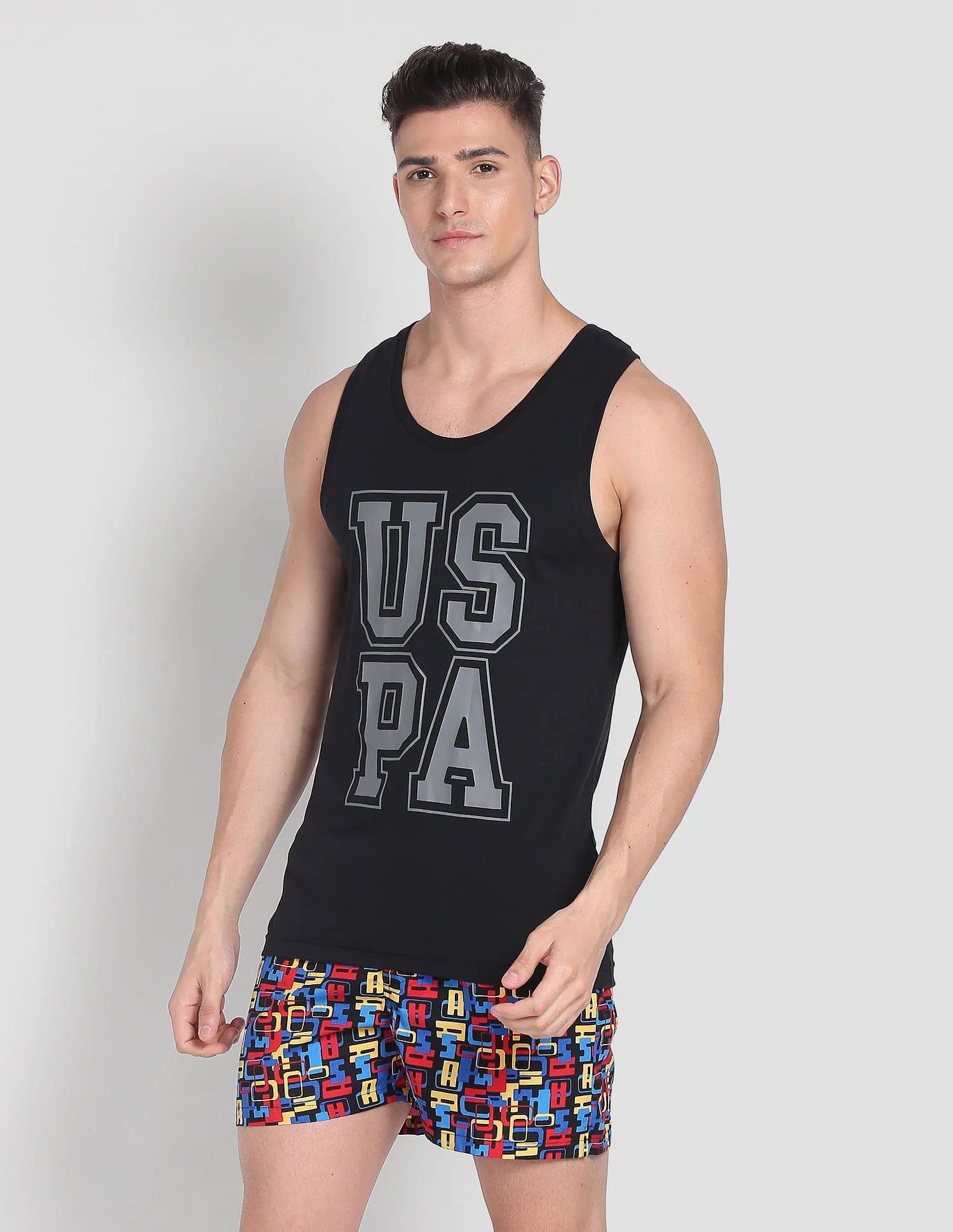 Brand Print Cotton IYBD Vest - Pack Of 1 - Image 4