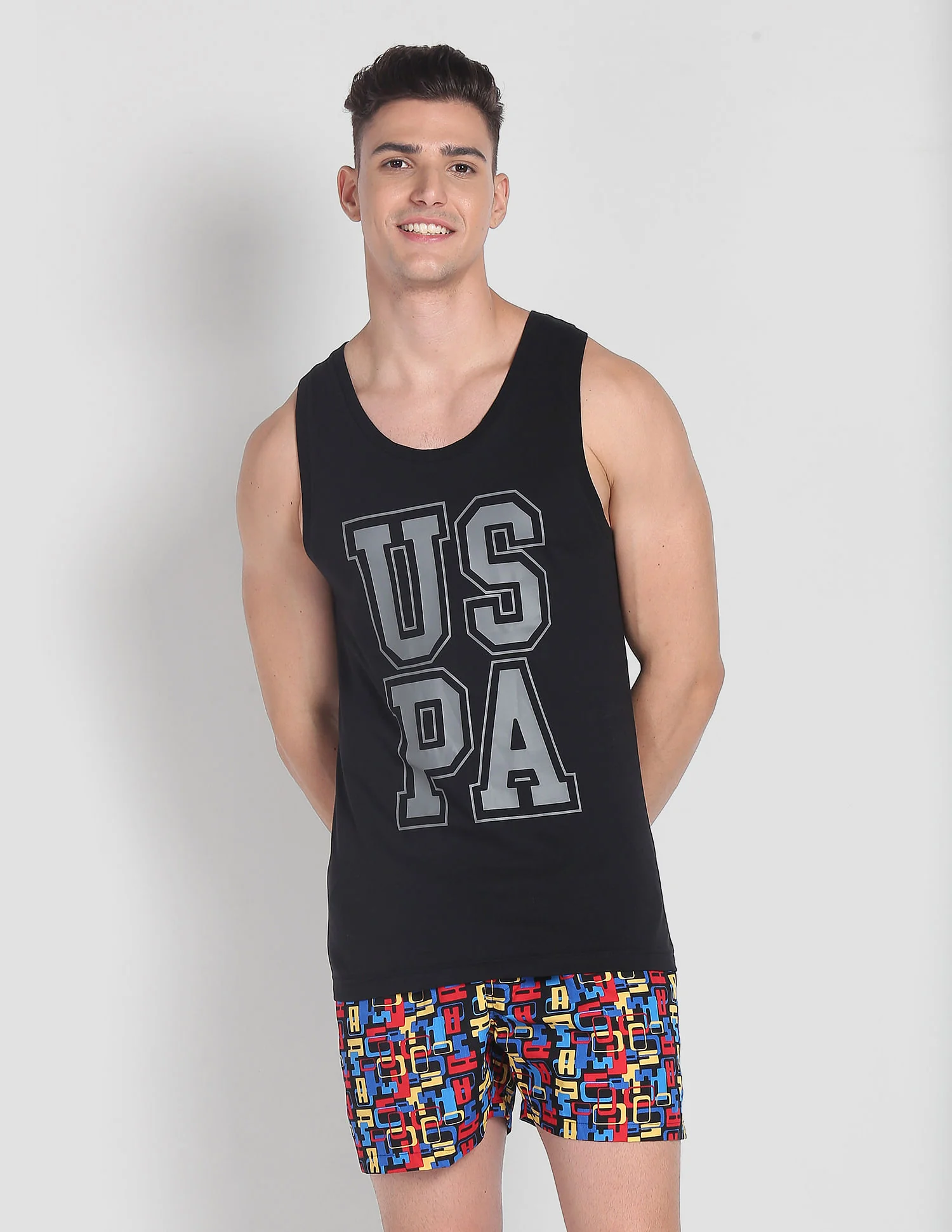 Brand Print Cotton IYBD Vest - Pack Of 1 - Image 6