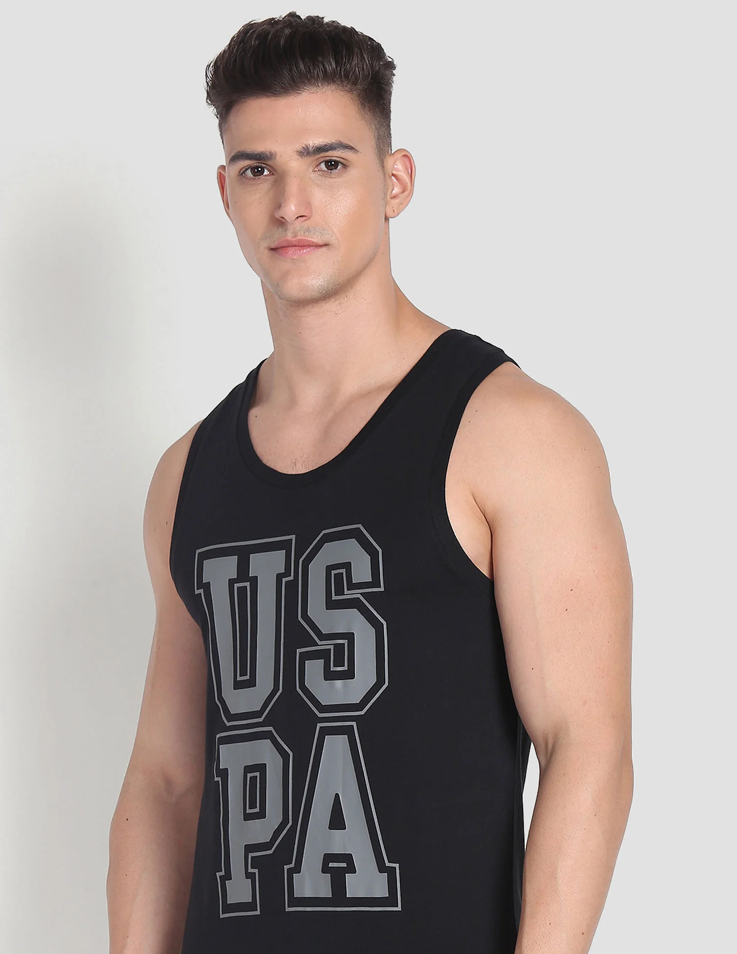 Brand Print Cotton IYBD Vest - Pack Of 1 - Image 7