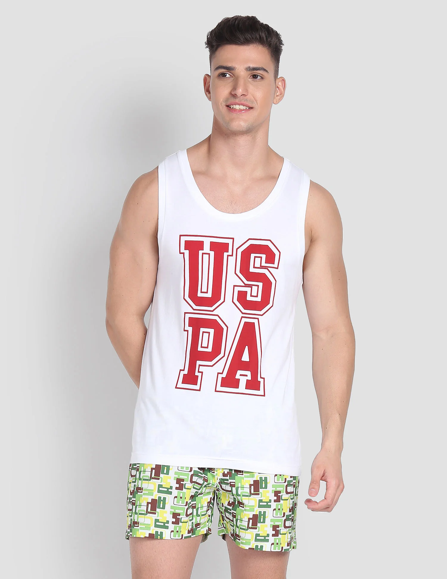 Brand Print Cotton IYBD Vest - Pack Of 1 - Image 6