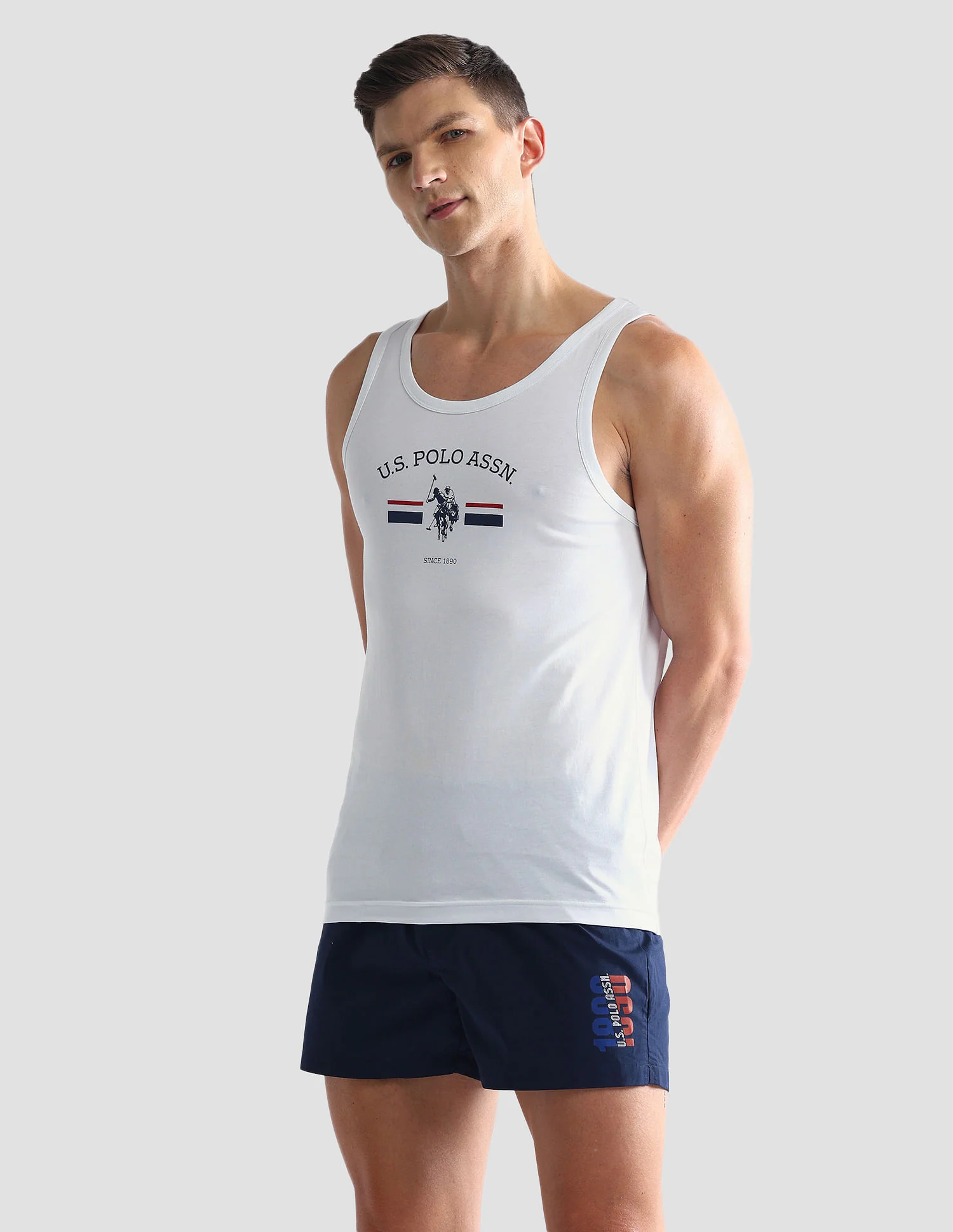 Brand Print Cotton OEV02 Vest - Pack Of 1 - Image 4