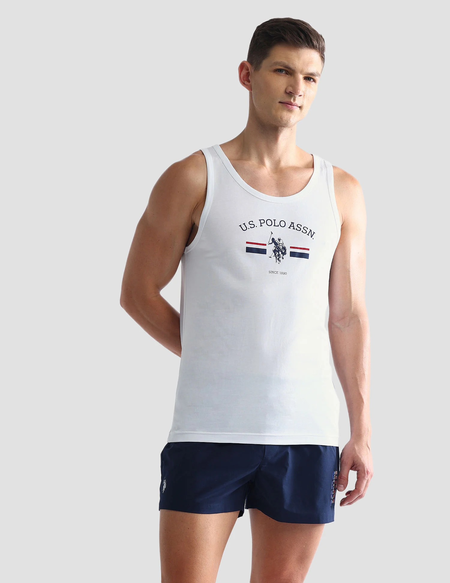 Brand Print Cotton OEV02 Vest - Pack Of 1 - Image 6