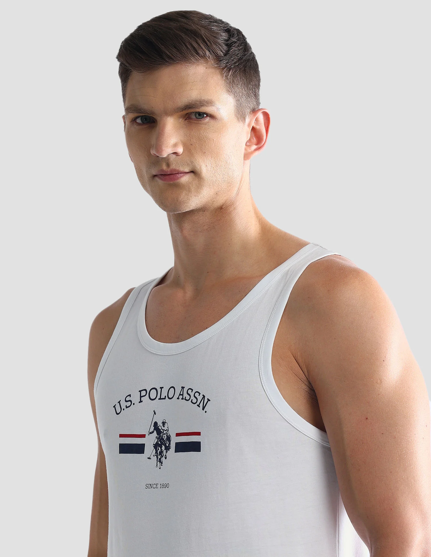 Brand Print Cotton OEV02 Vest - Pack Of 1 - Image 7