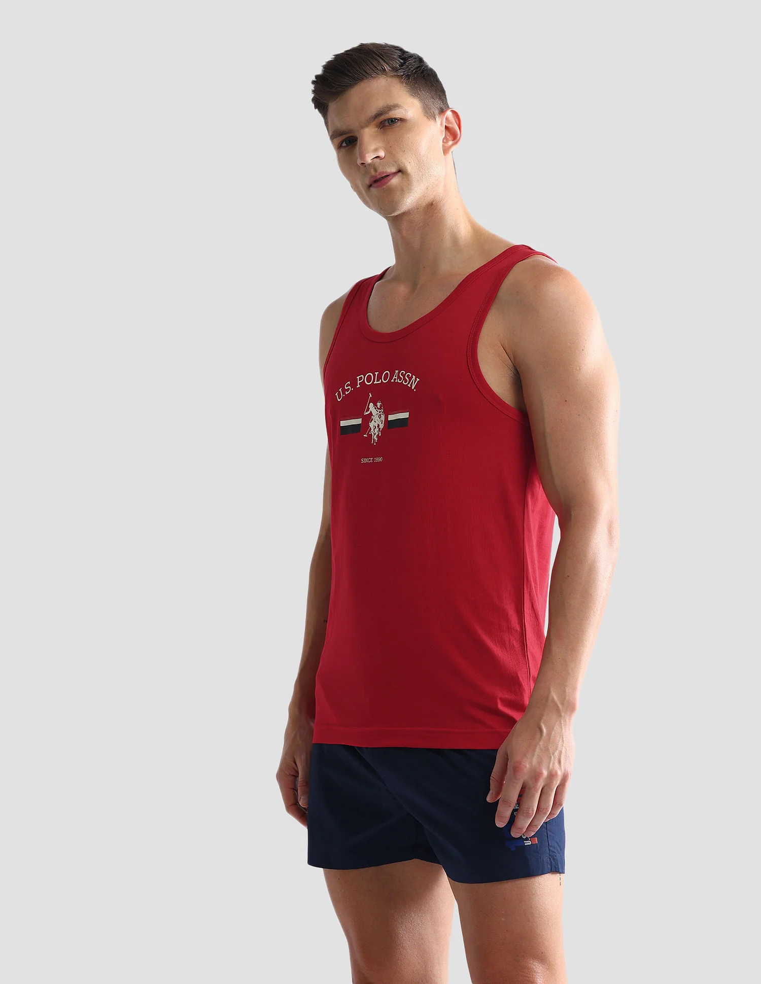 Brand Print Cotton OEV02 Vest - Pack Of 1 - Image 4