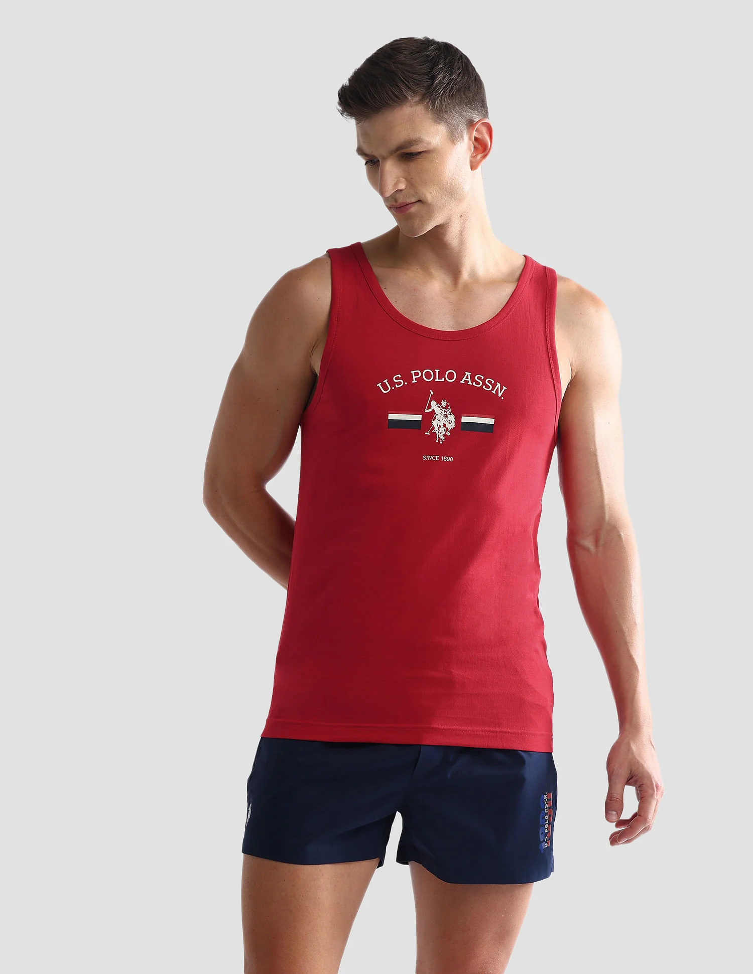 Brand Print Cotton OEV02 Vest - Pack Of 1 - Image 6