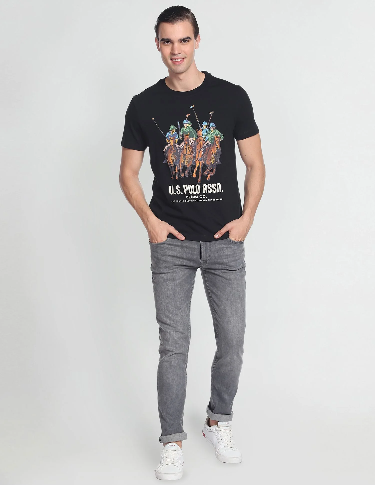 Brand Print Cotton T-Shirt - Image 3