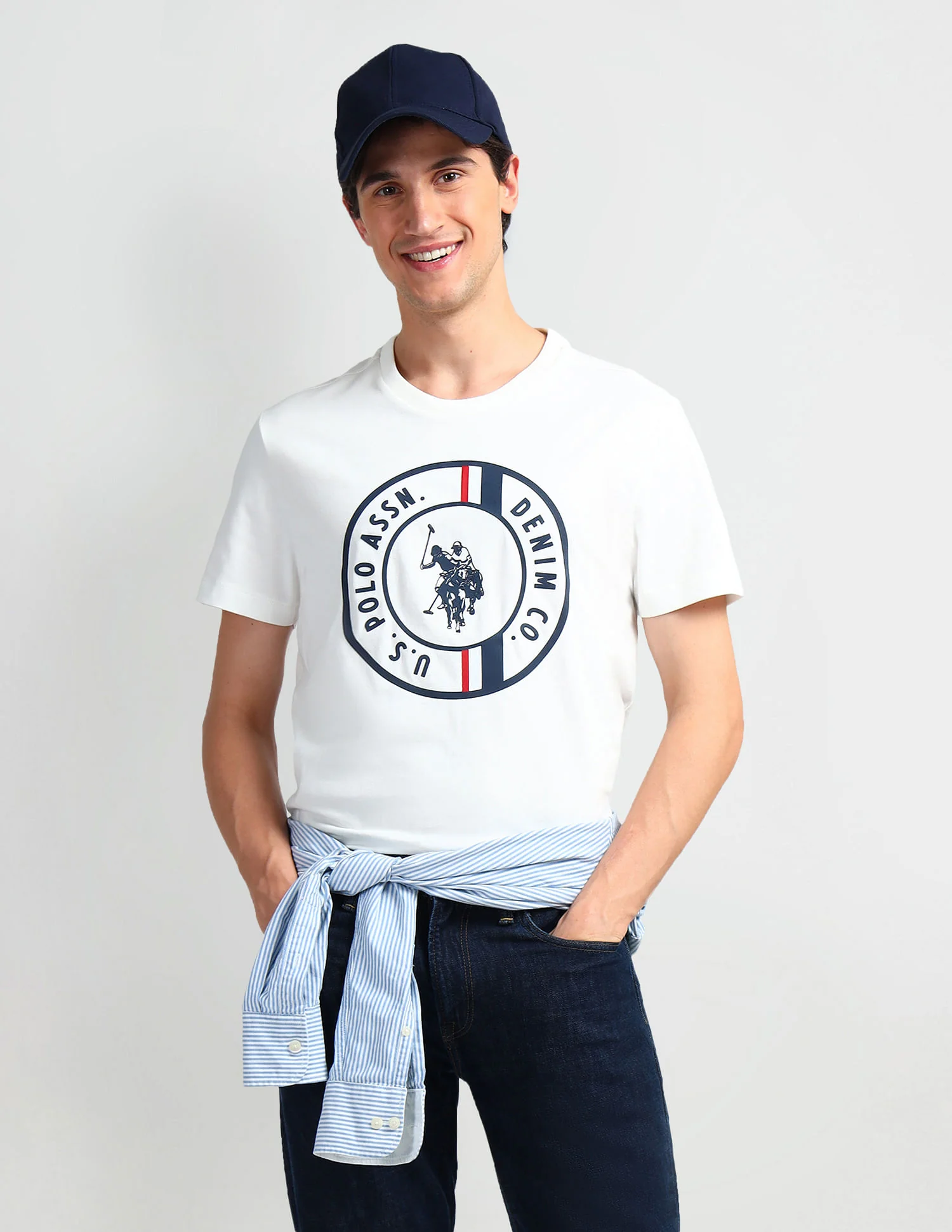 Brand Print Cotton T-Shirt