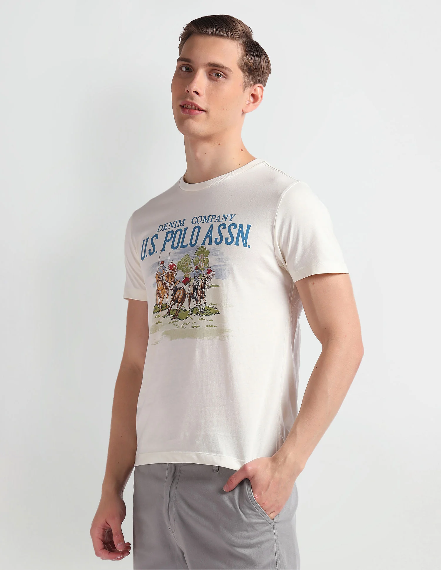 Brand Print Cotton T-Shirt - Image 4