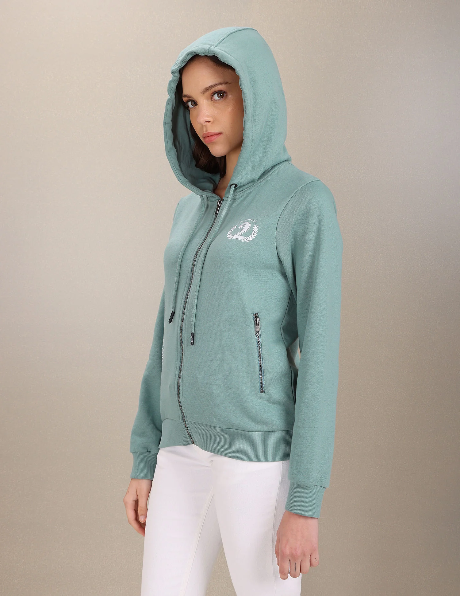 Brand Print Hooded Sweatshirt - Image 4