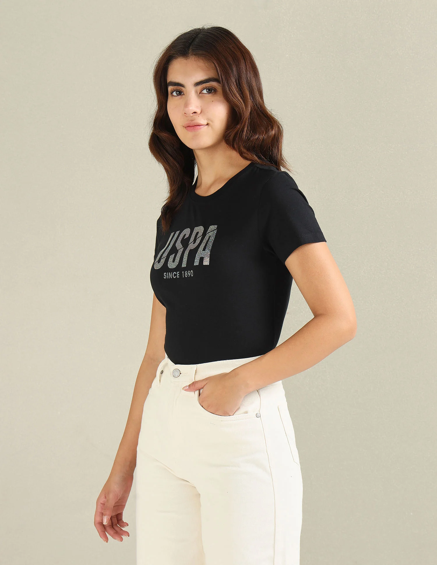 Brand Print Boxy Fit T-Shirt - Image 4