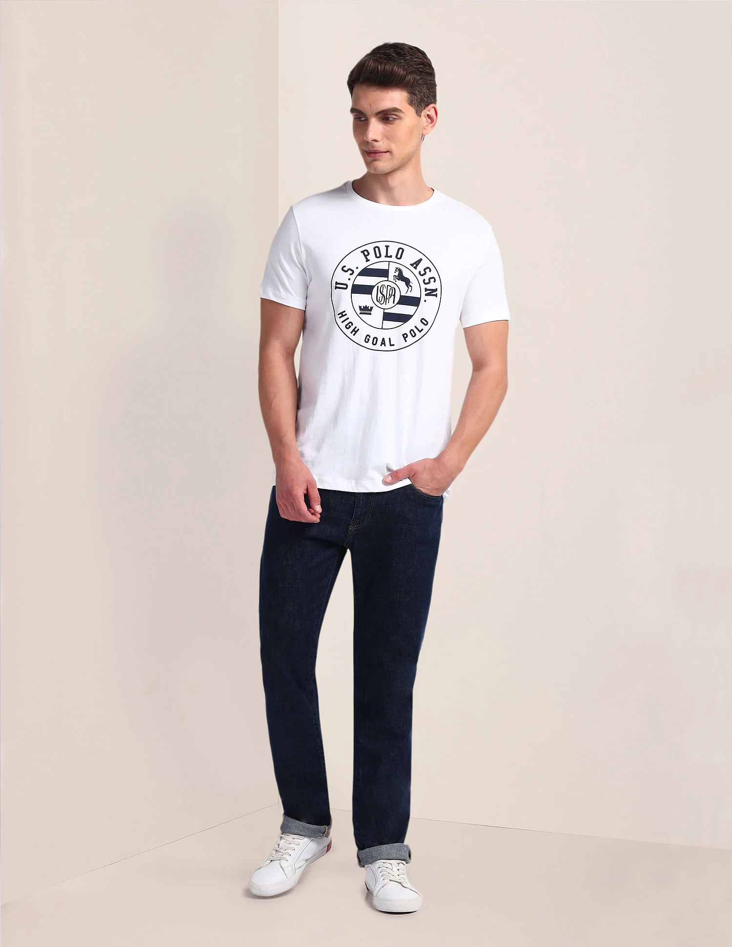 Brand Print Slim Fit T-Shirt - Image 3