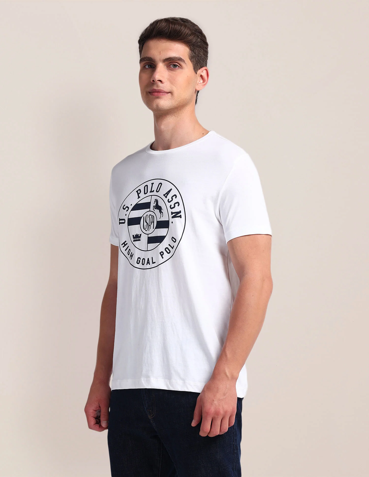 Brand Print Slim Fit T-Shirt - Image 4