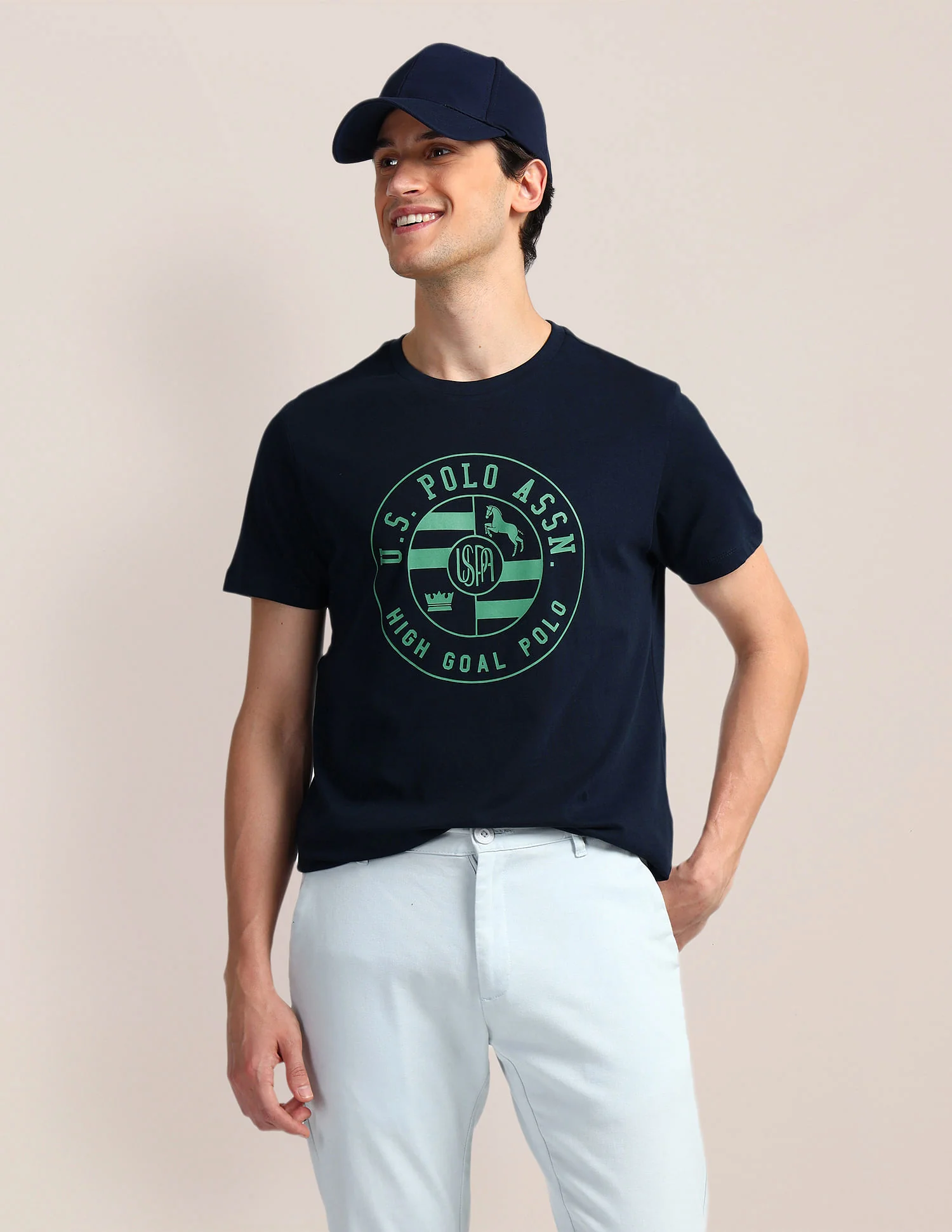 Brand Print Slim Fit T-Shirt