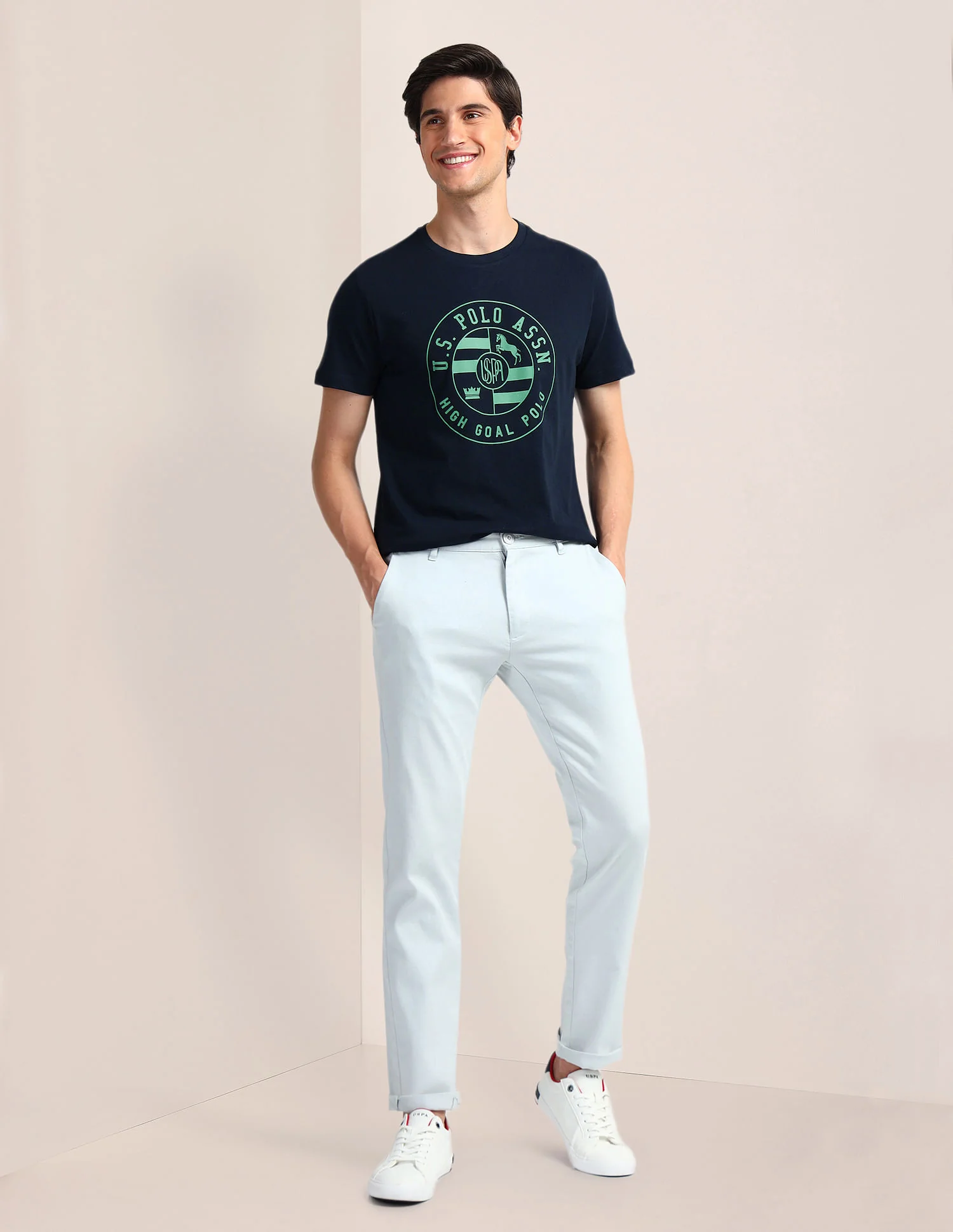 Brand Print Slim Fit T-Shirt - Image 3