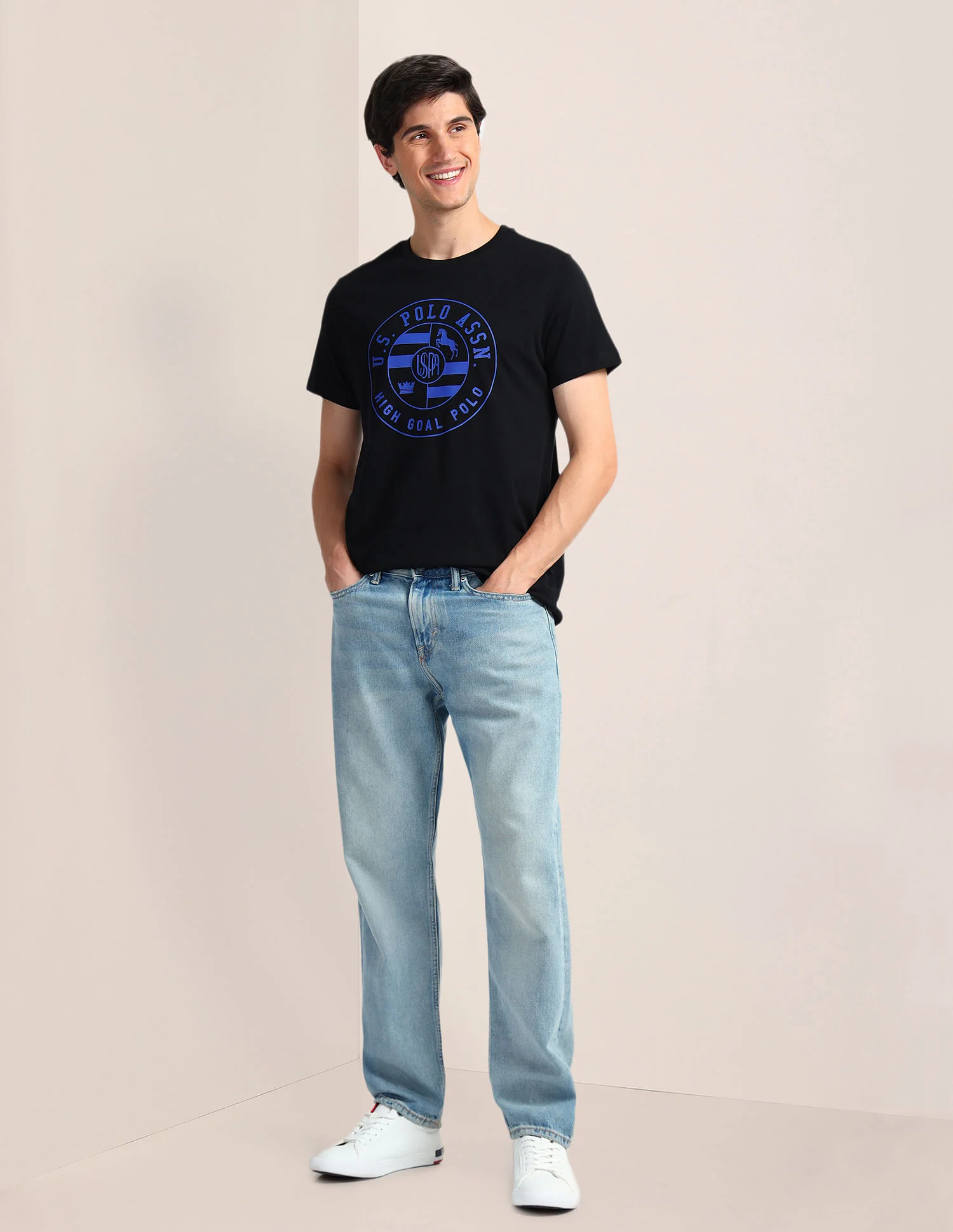 Brand Print Slim Fit T-Shirt - Image 3