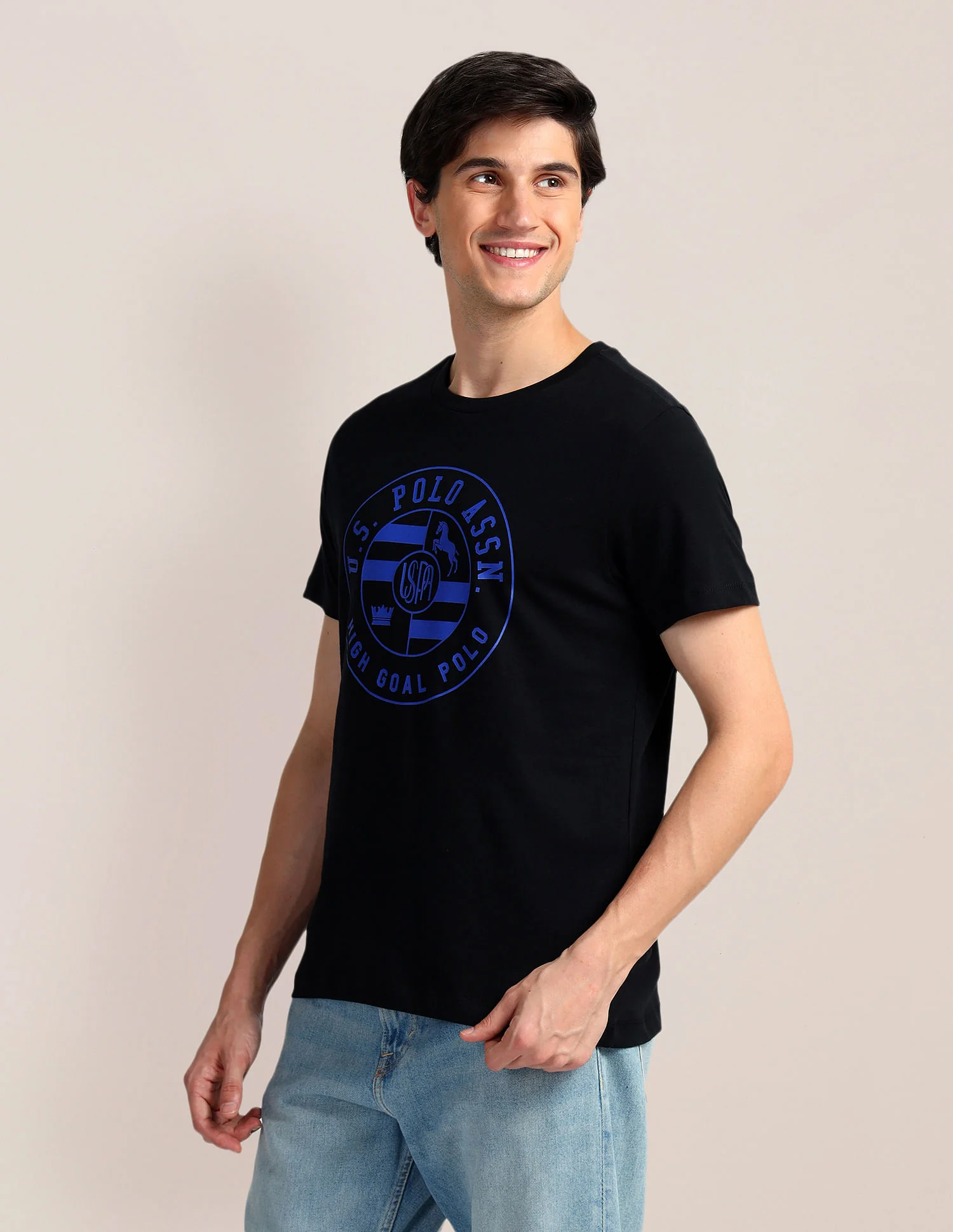 Brand Print Slim Fit T-Shirt - Image 4