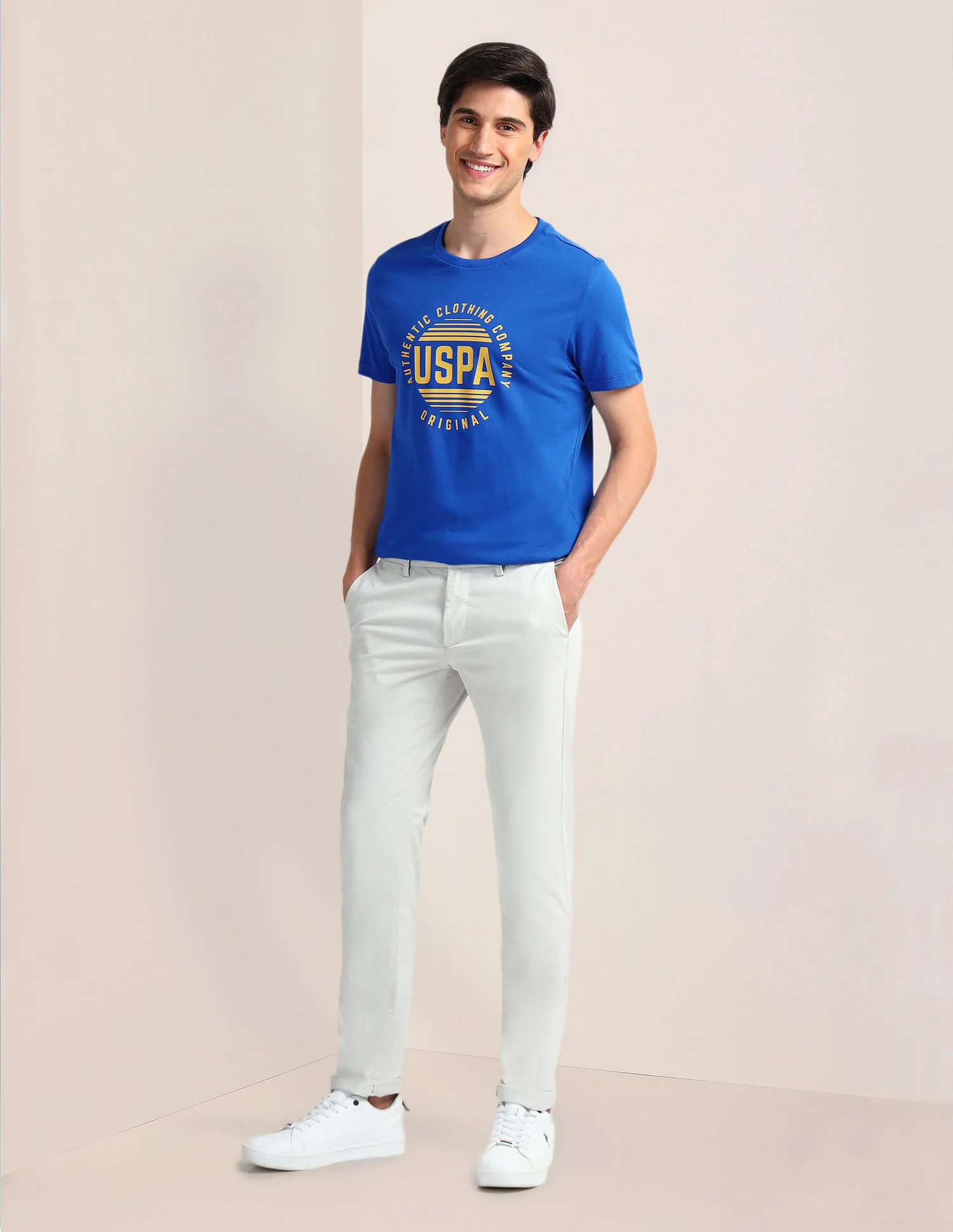 Brand Print Slim Fit T-Shirt - Image 3