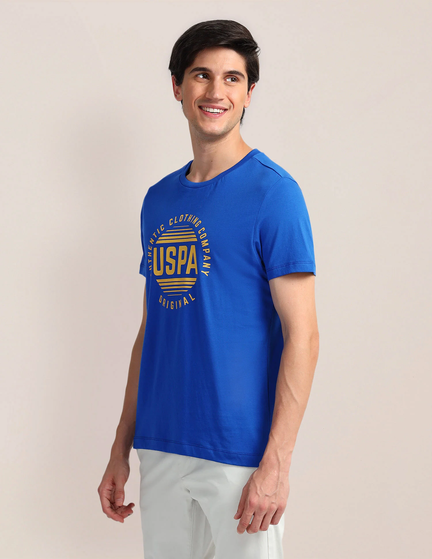 Brand Print Slim Fit T-Shirt - Image 4