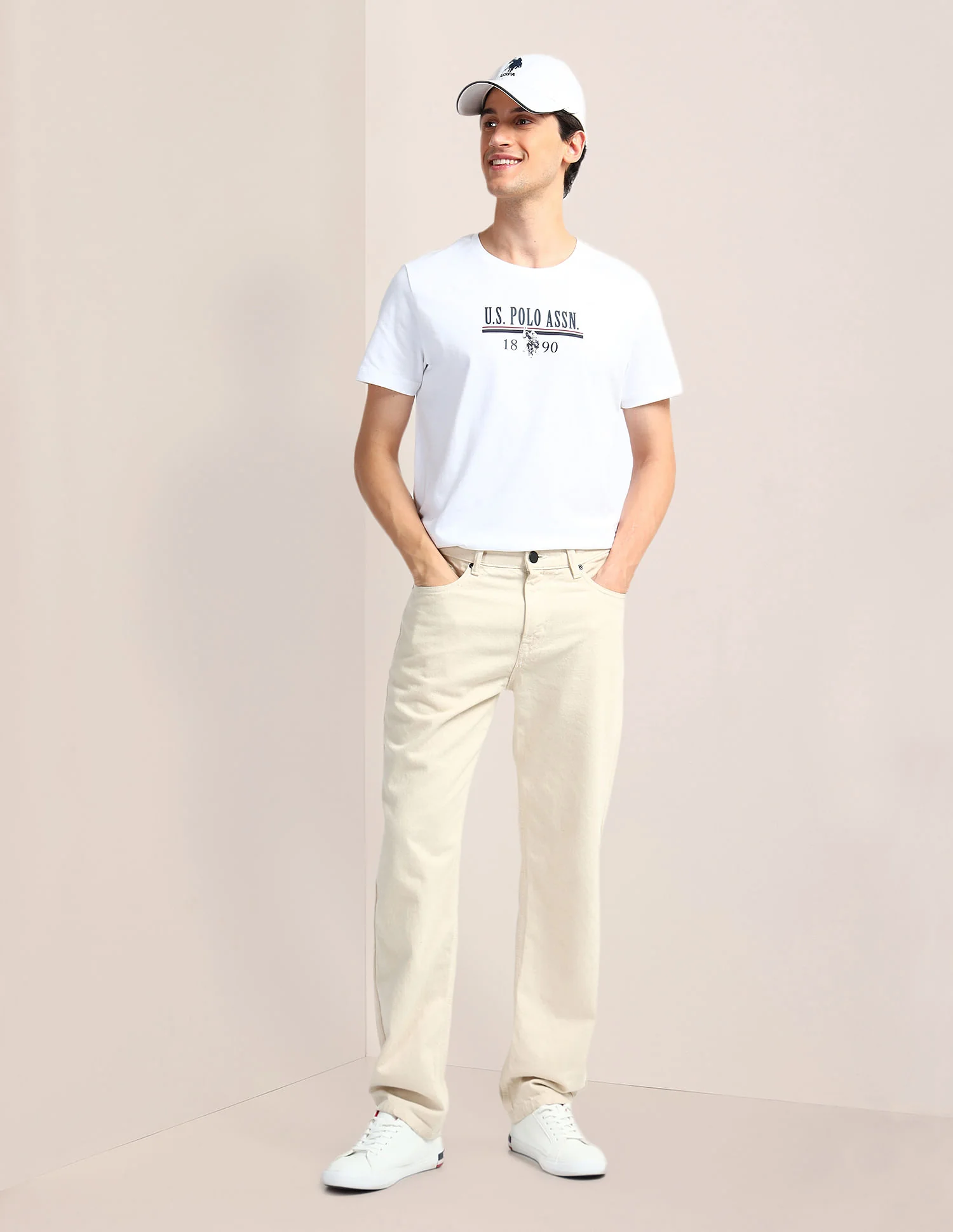 Brand Print Slim Fit T-Shirt - Image 3