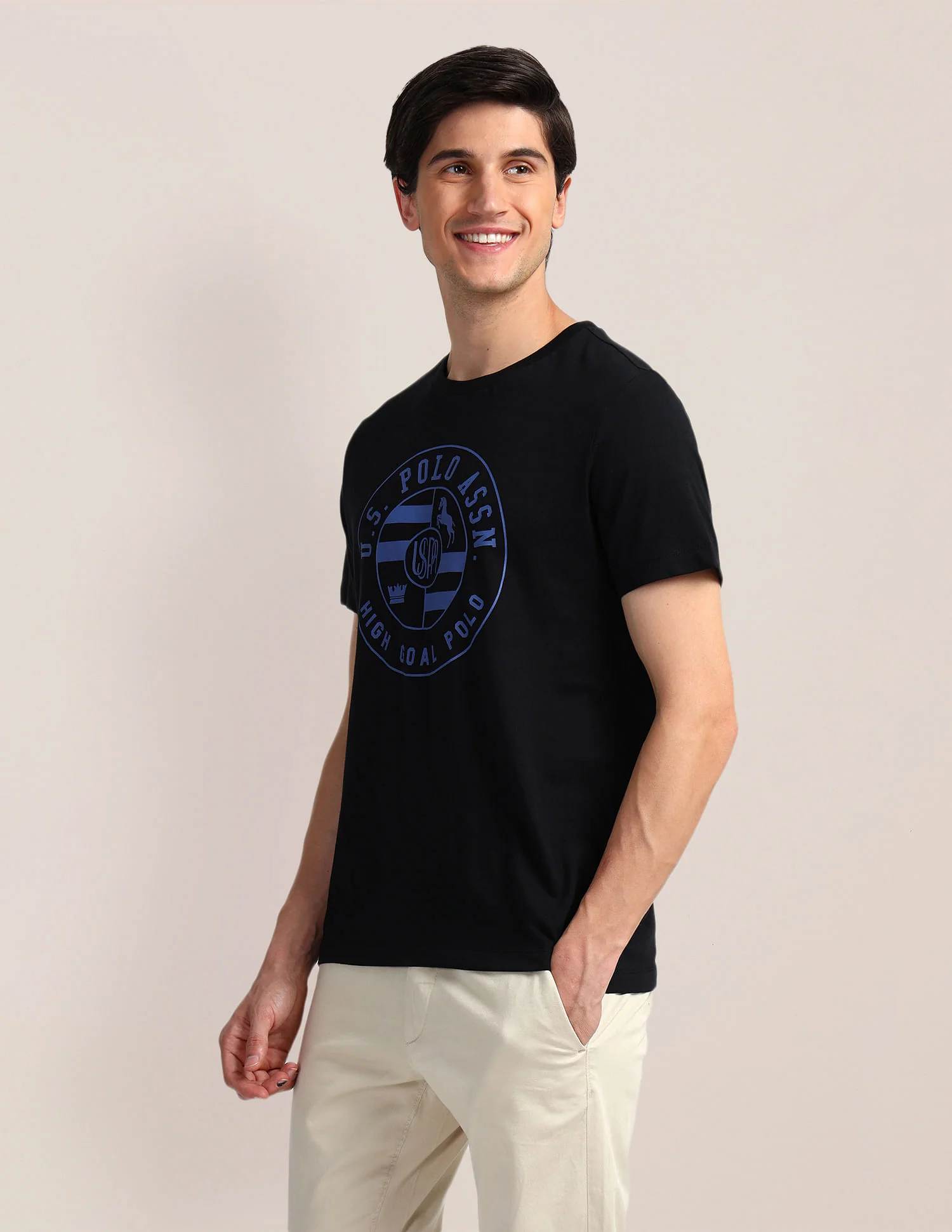 Brand Print Slim Fit T-Shirt - Image 4