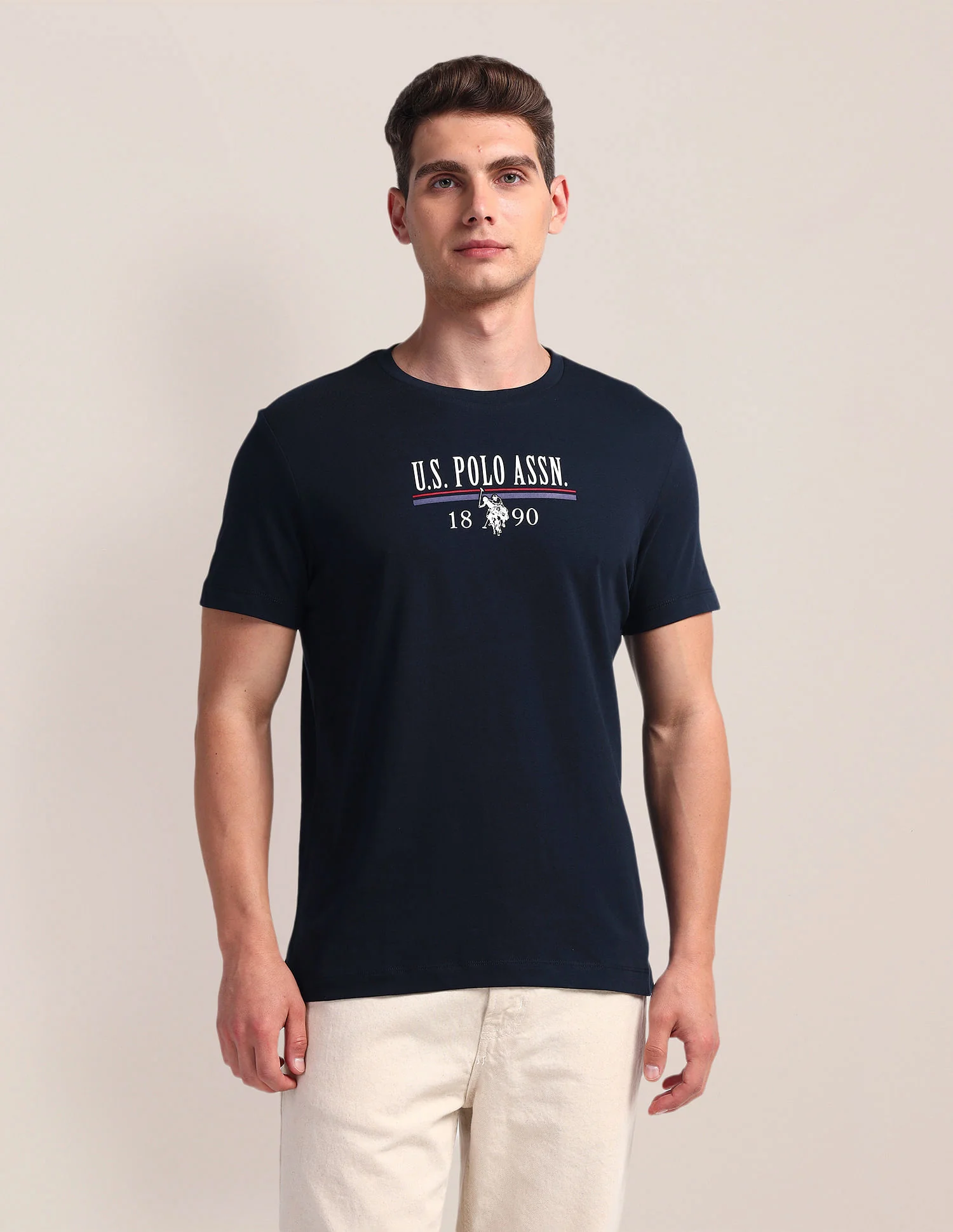 Brand Print Slim Fit T-Shirt - Image 6