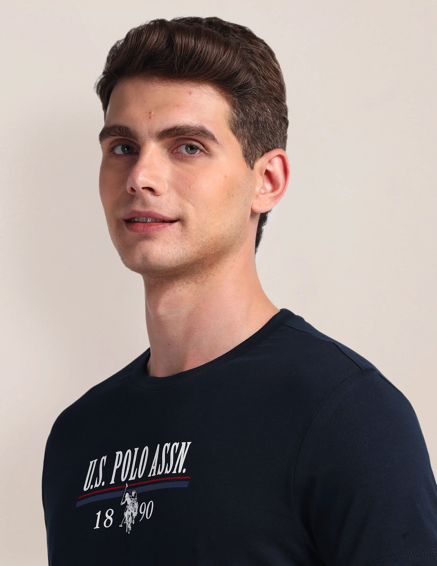 Brand Print Slim Fit T-Shirt - Image 7