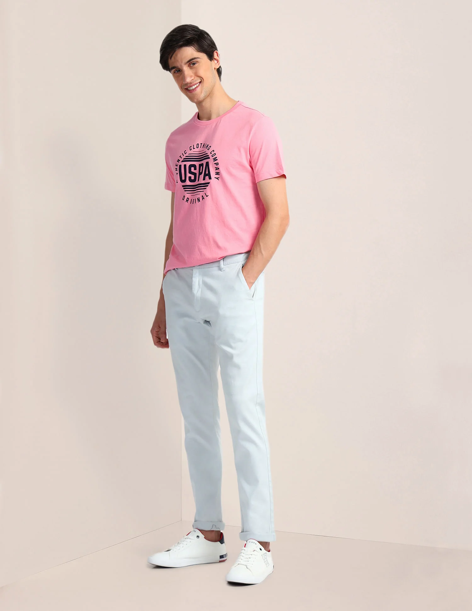 Brand Print Slim Fit T-Shirt - Image 3