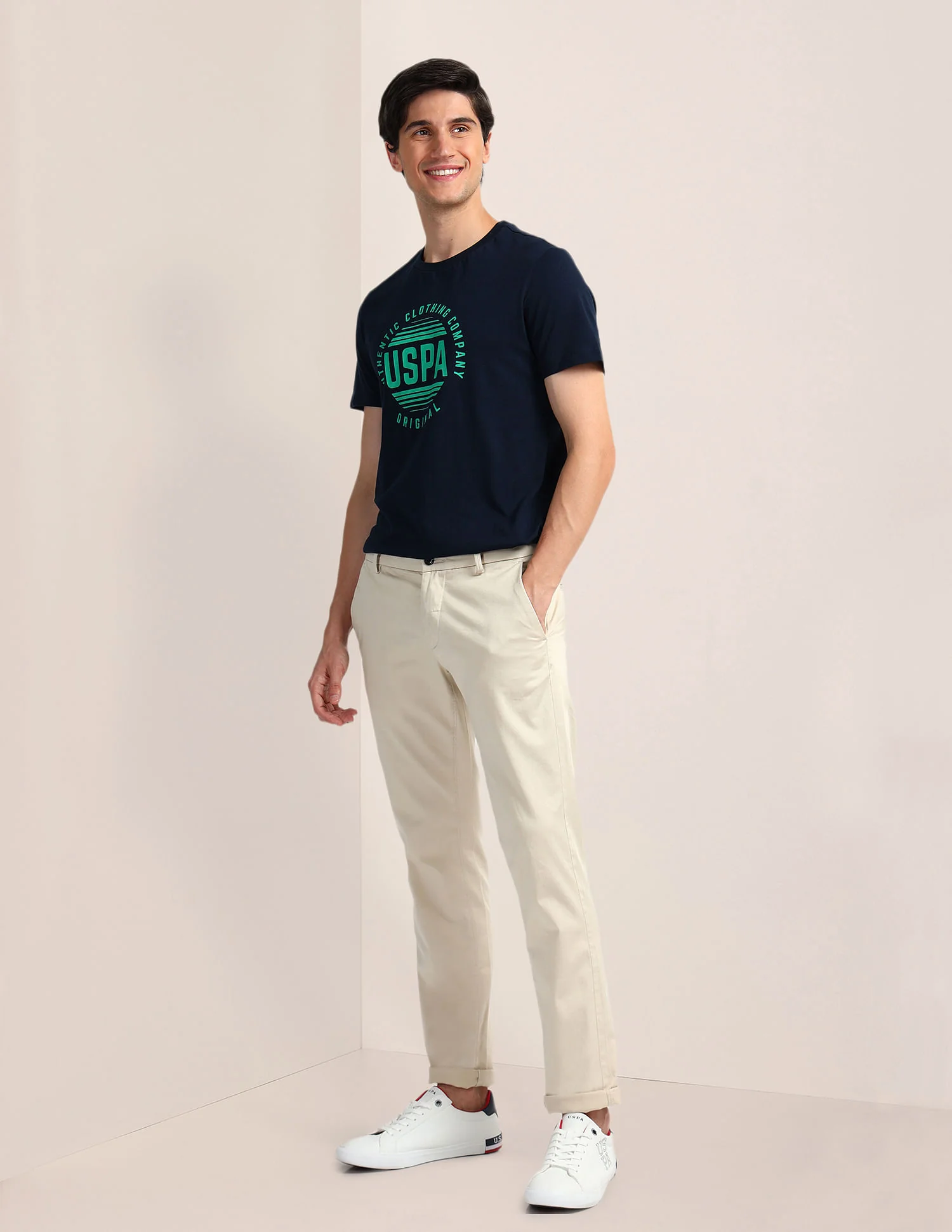 Brand Print Slim Fit T-Shirt - Image 3