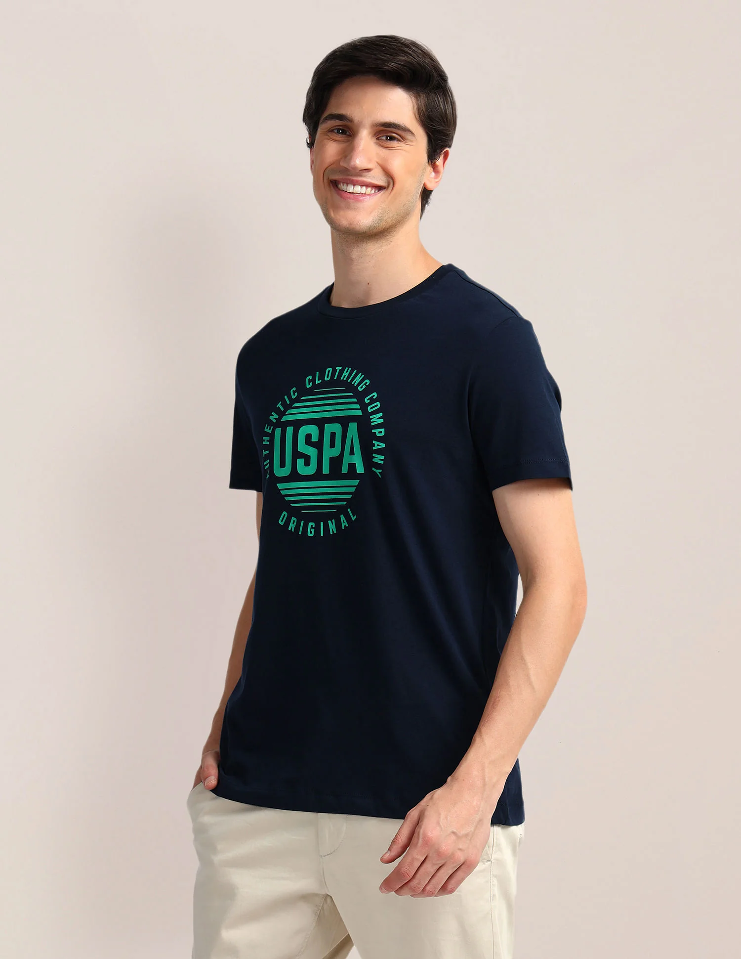 Brand Print Slim Fit T-Shirt - Image 4