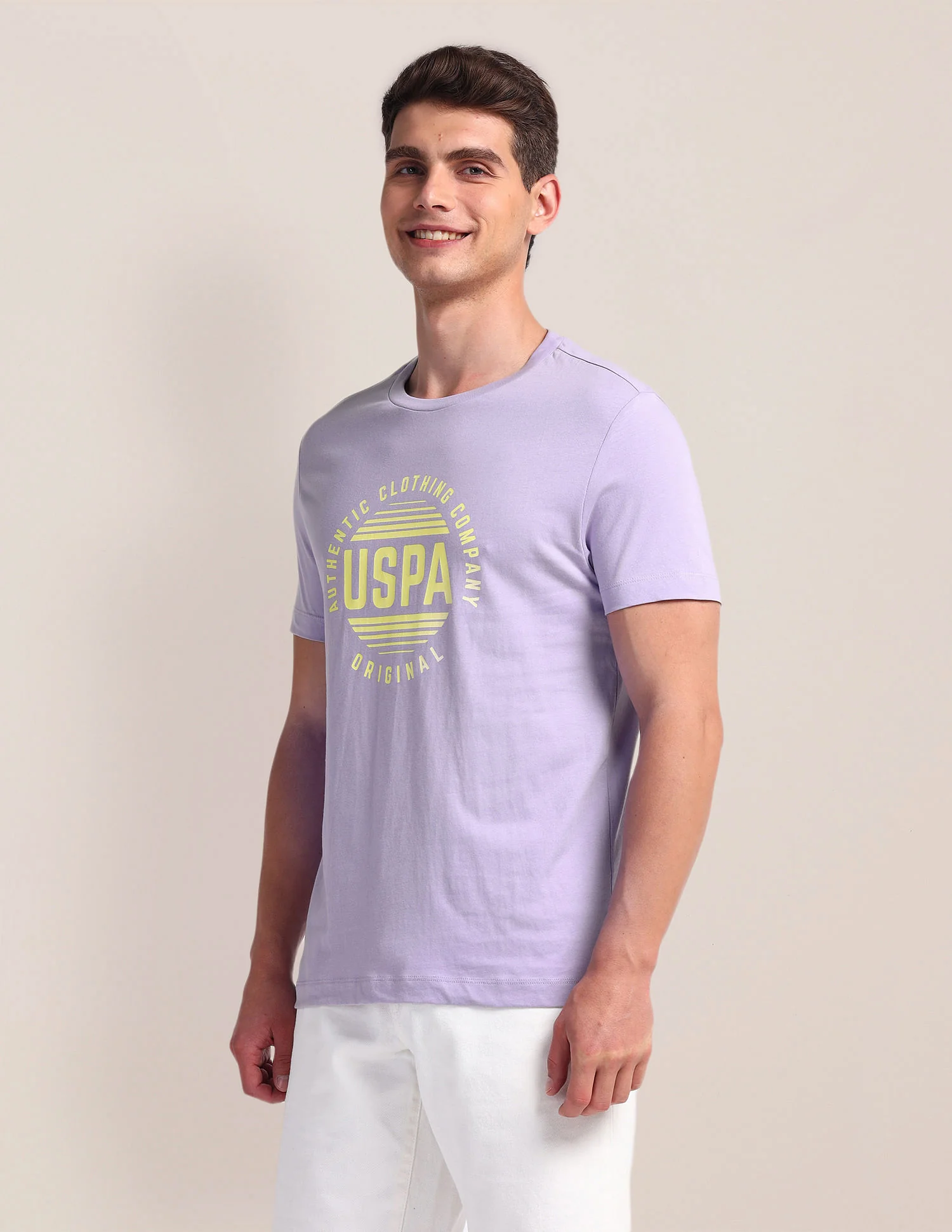 Brand Print Slim Fit T-Shirt - Image 4