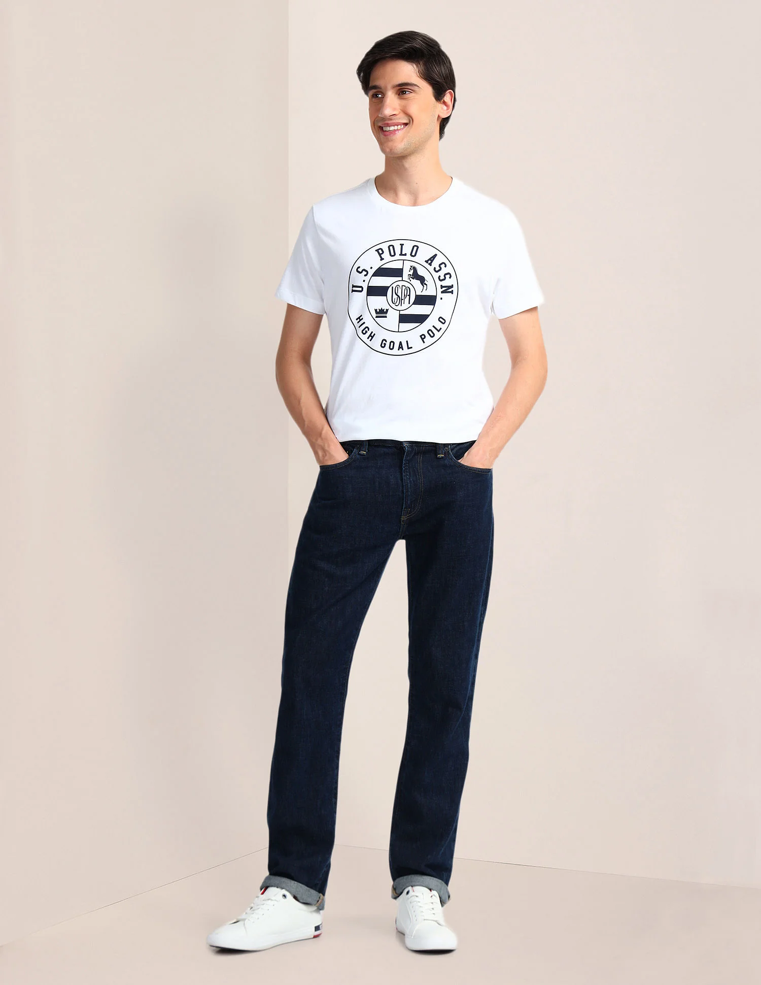 Brand Print Slim Fit T-Shirt - Image 3