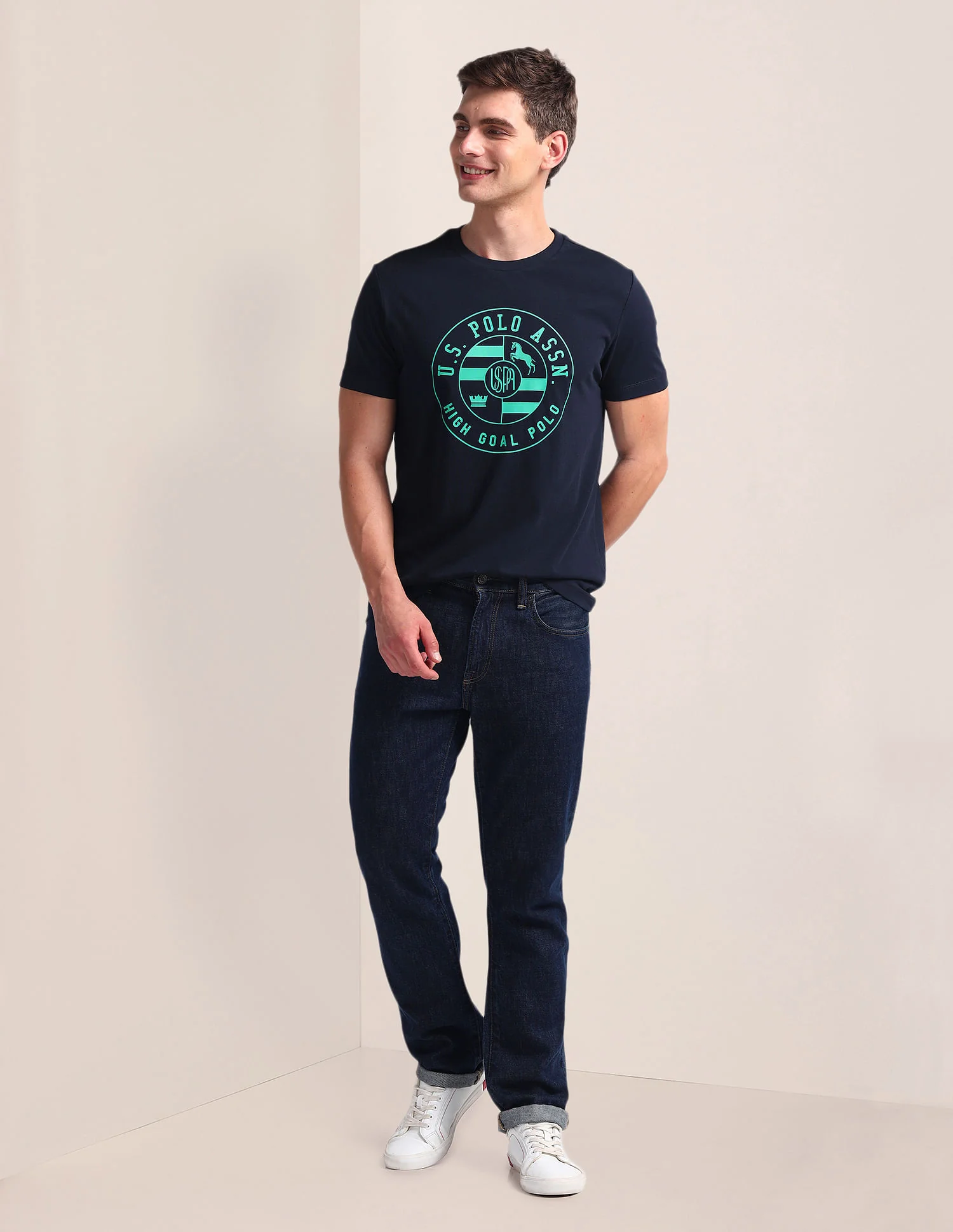 Brand Print Slim Fit T-Shirt - Image 3