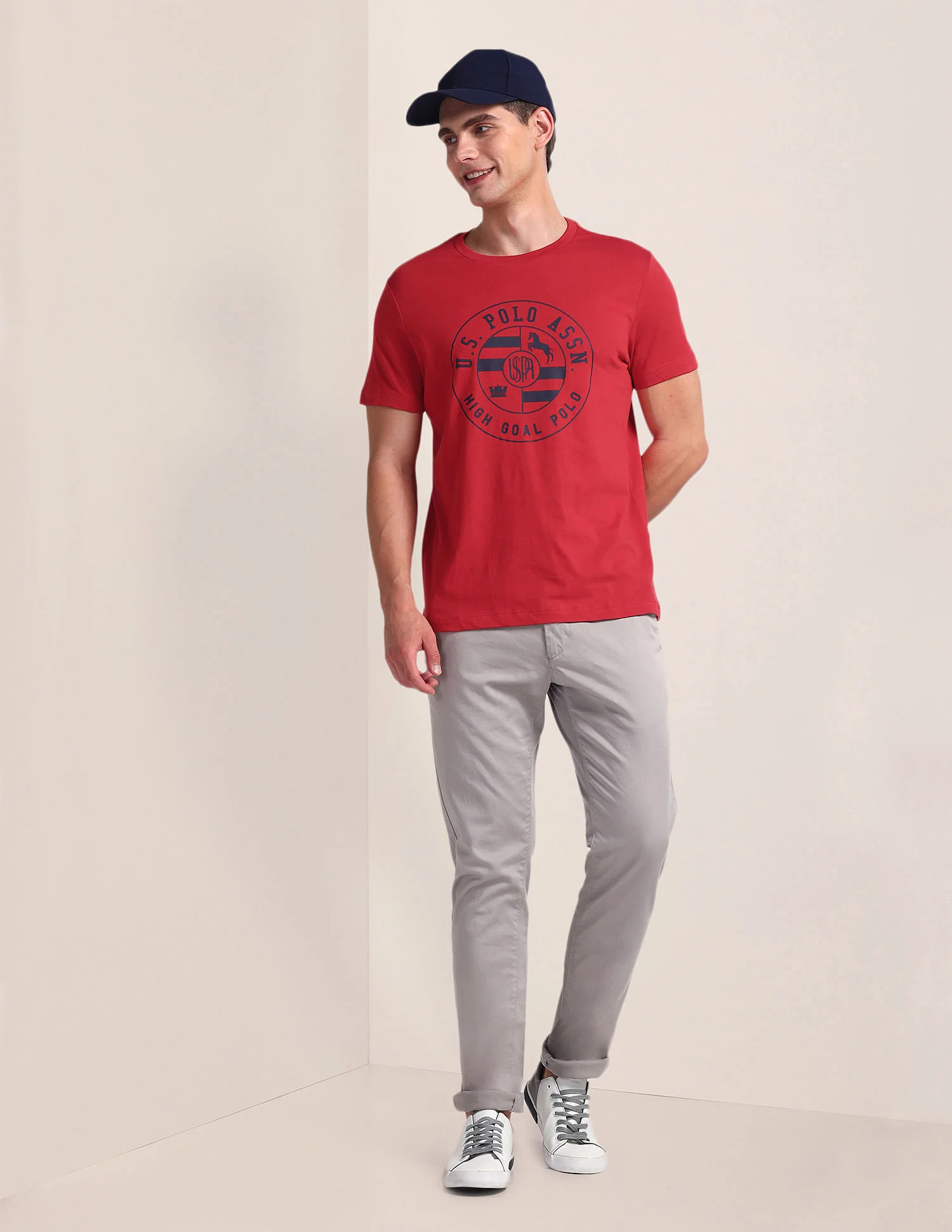 Brand Print Slim Fit T-Shirt - Image 3